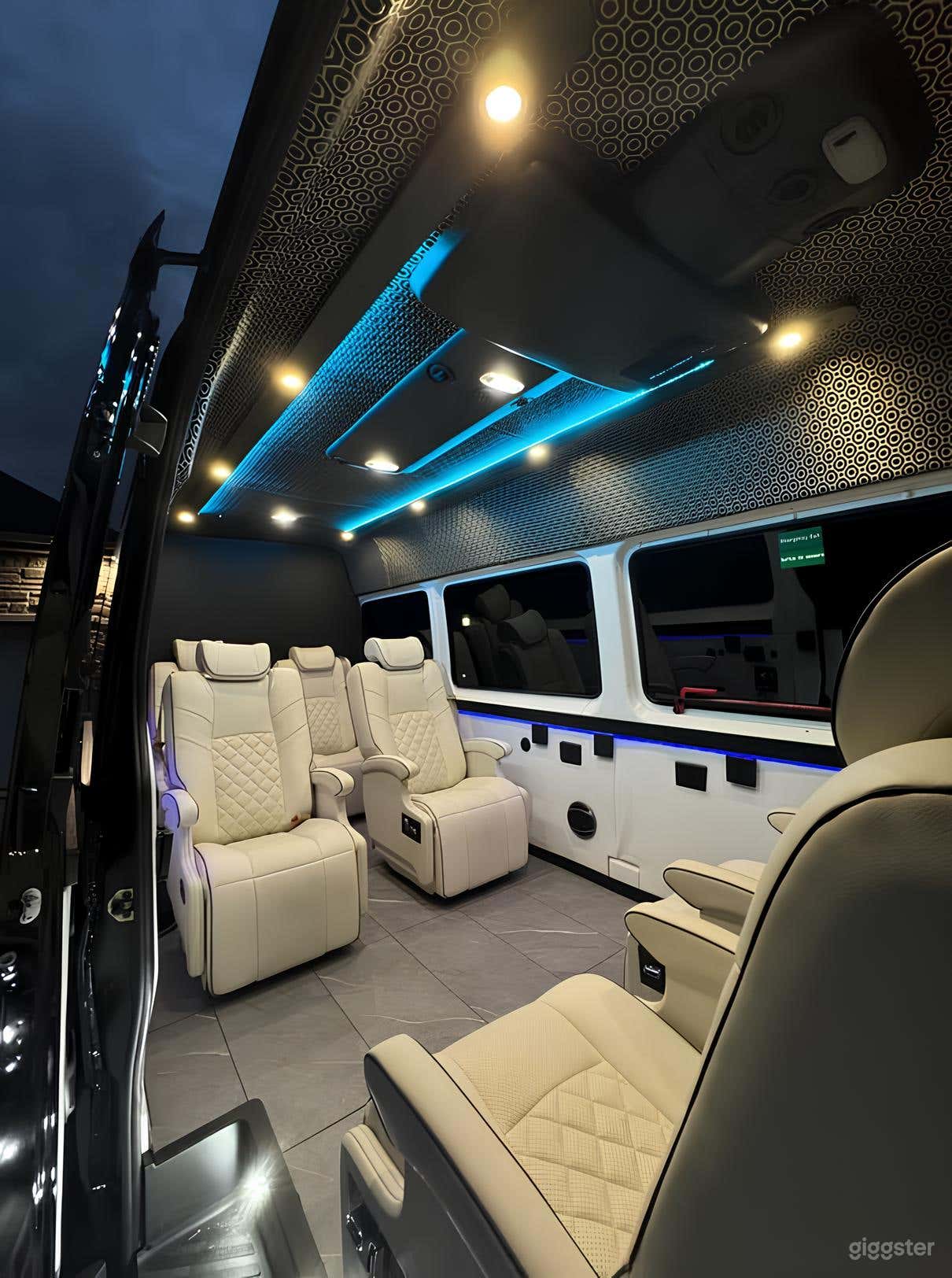 Executive Mercedes Sprinter with White Seats Photo 2