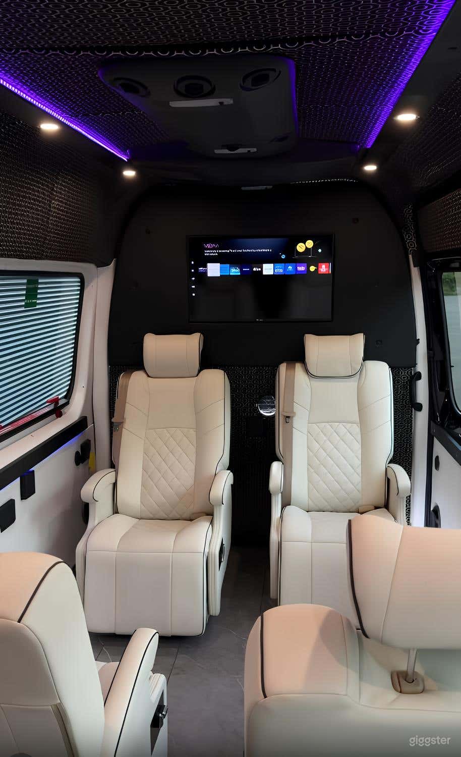 Executive Mercedes Sprinter with White Seats Photo 4