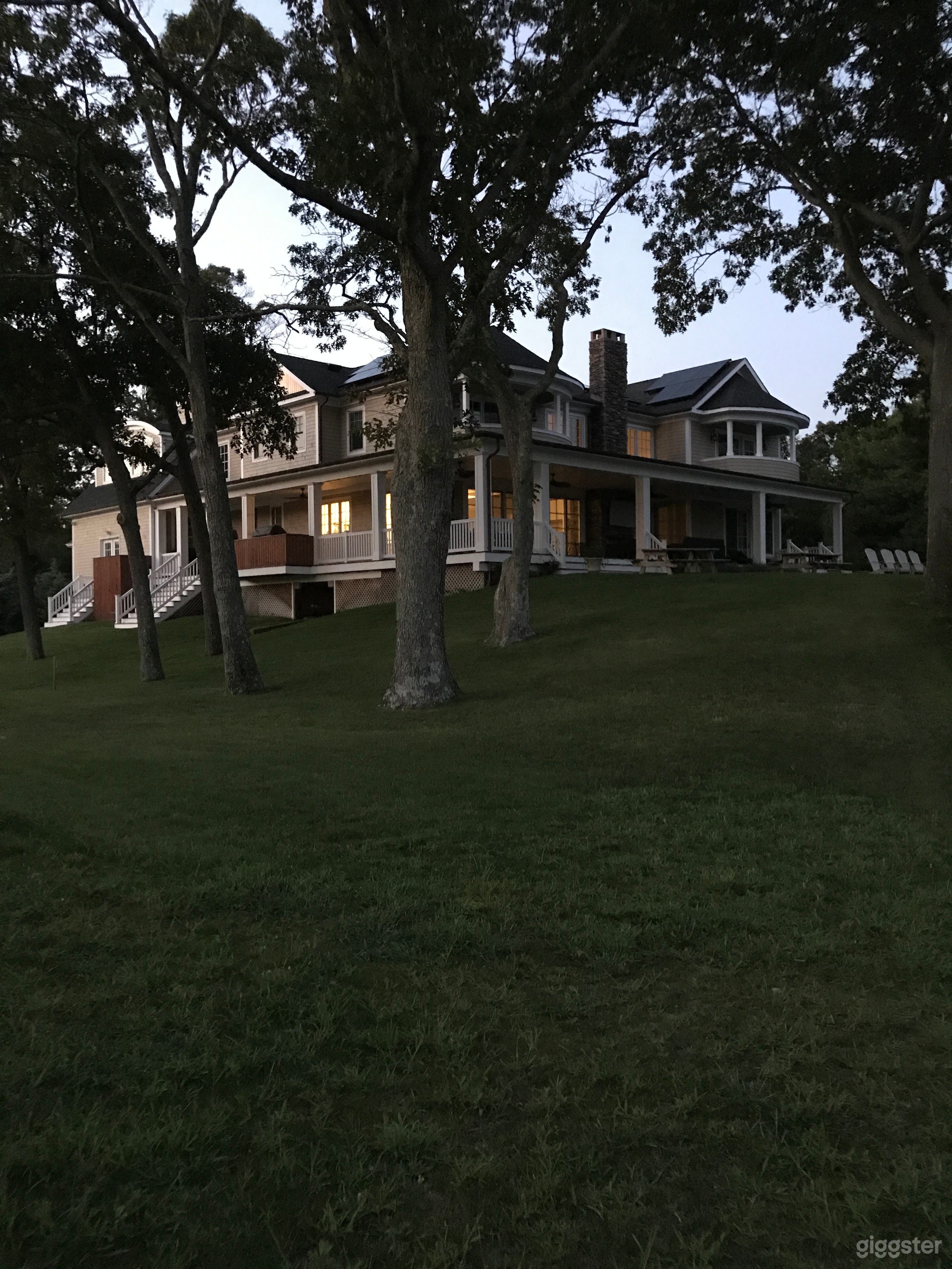 View from edge of property facing back of house.