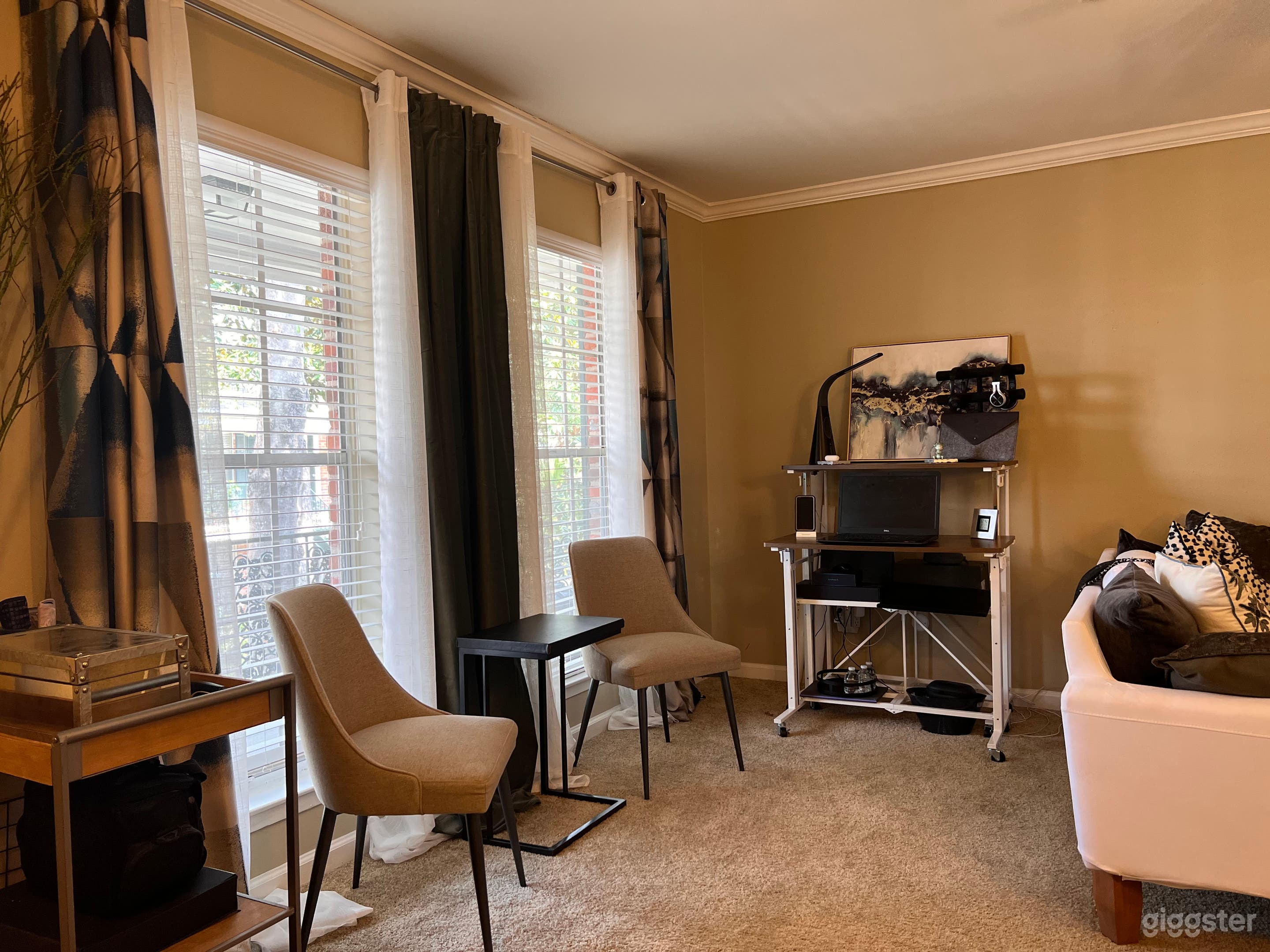Two rolling sit/stand desks available for use. Chairs and counter height stools available!