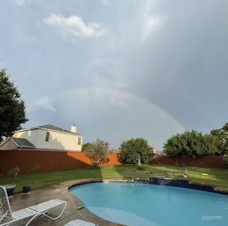 Blue Water Backyard Pool in Little Elm Photo 4