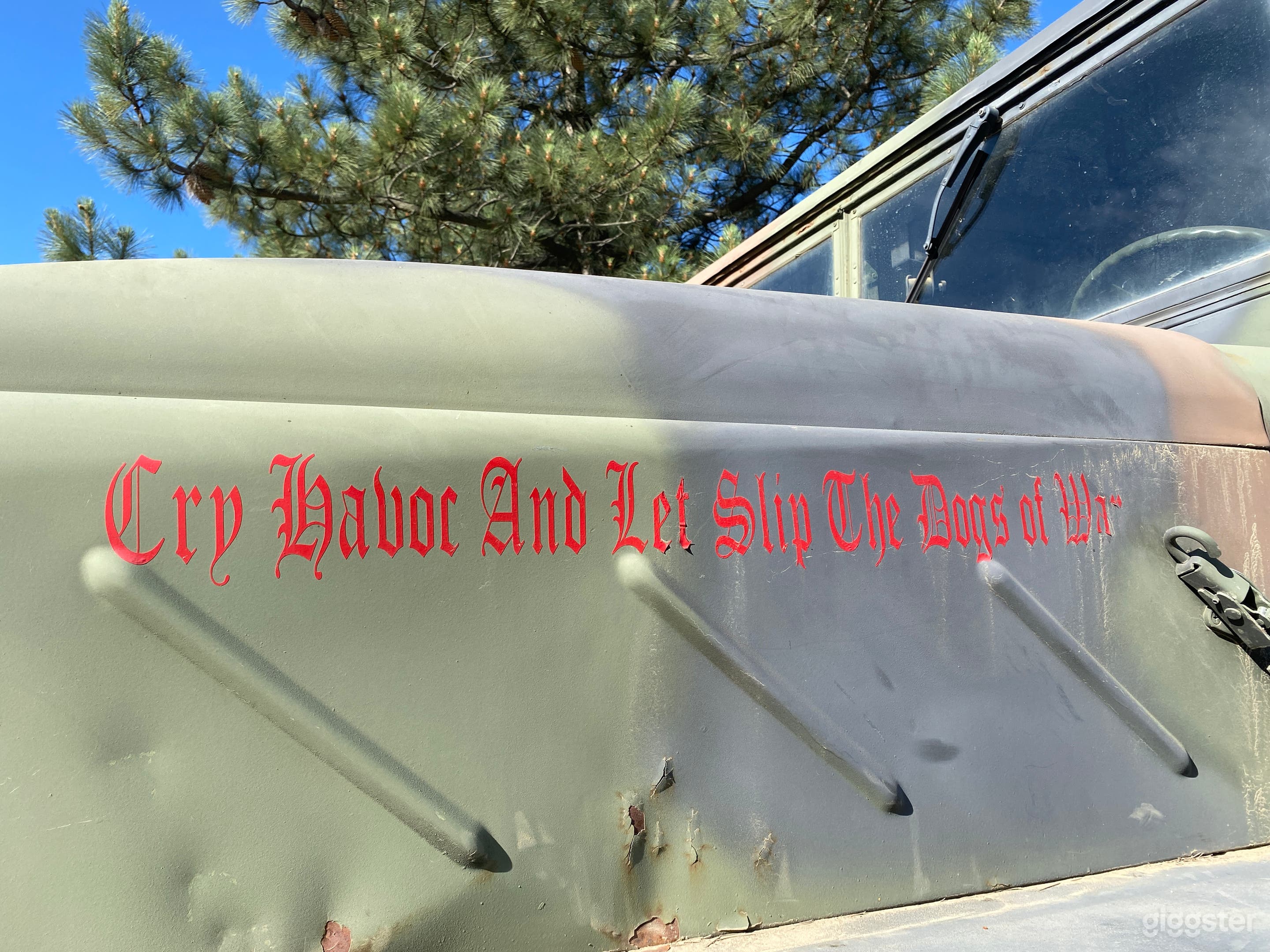 Military Truck on Rugged High Desert Ranch Photo 3