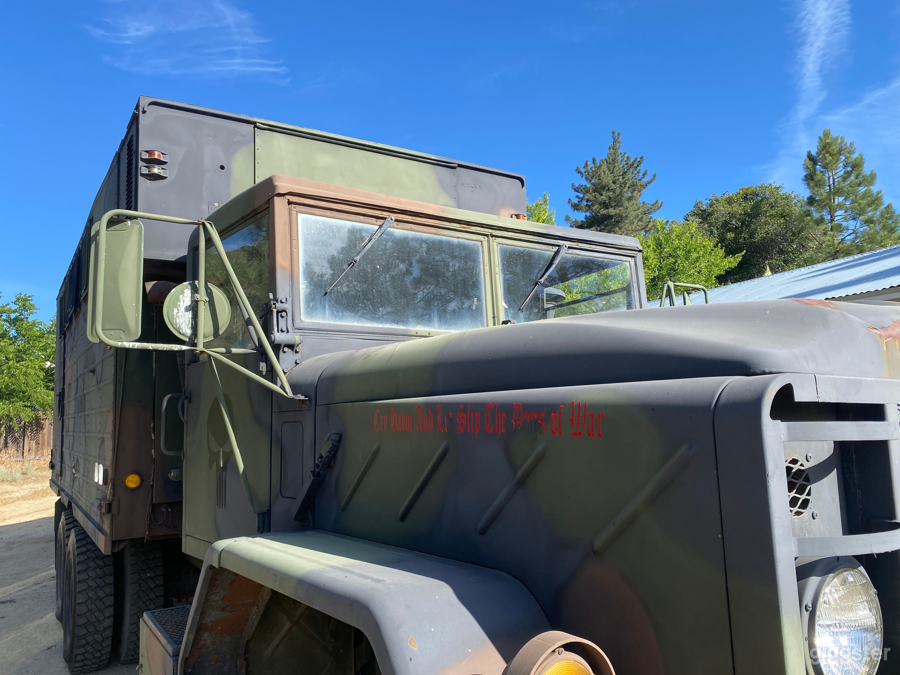 Military Truck on Rugged High Desert Ranch Photo 4
