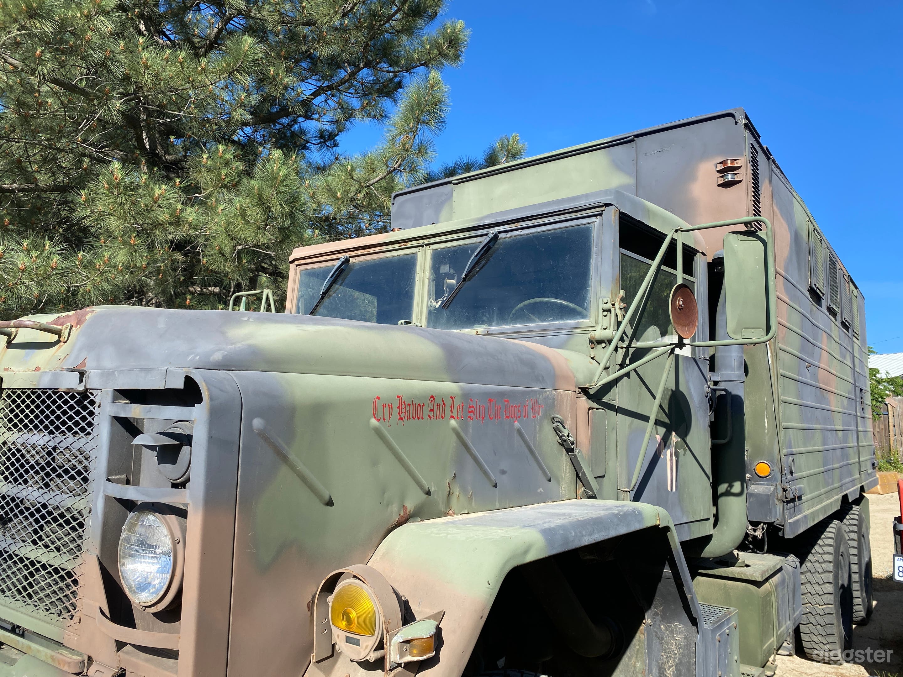 Military Truck on Rugged High Desert Ranch Photo 2