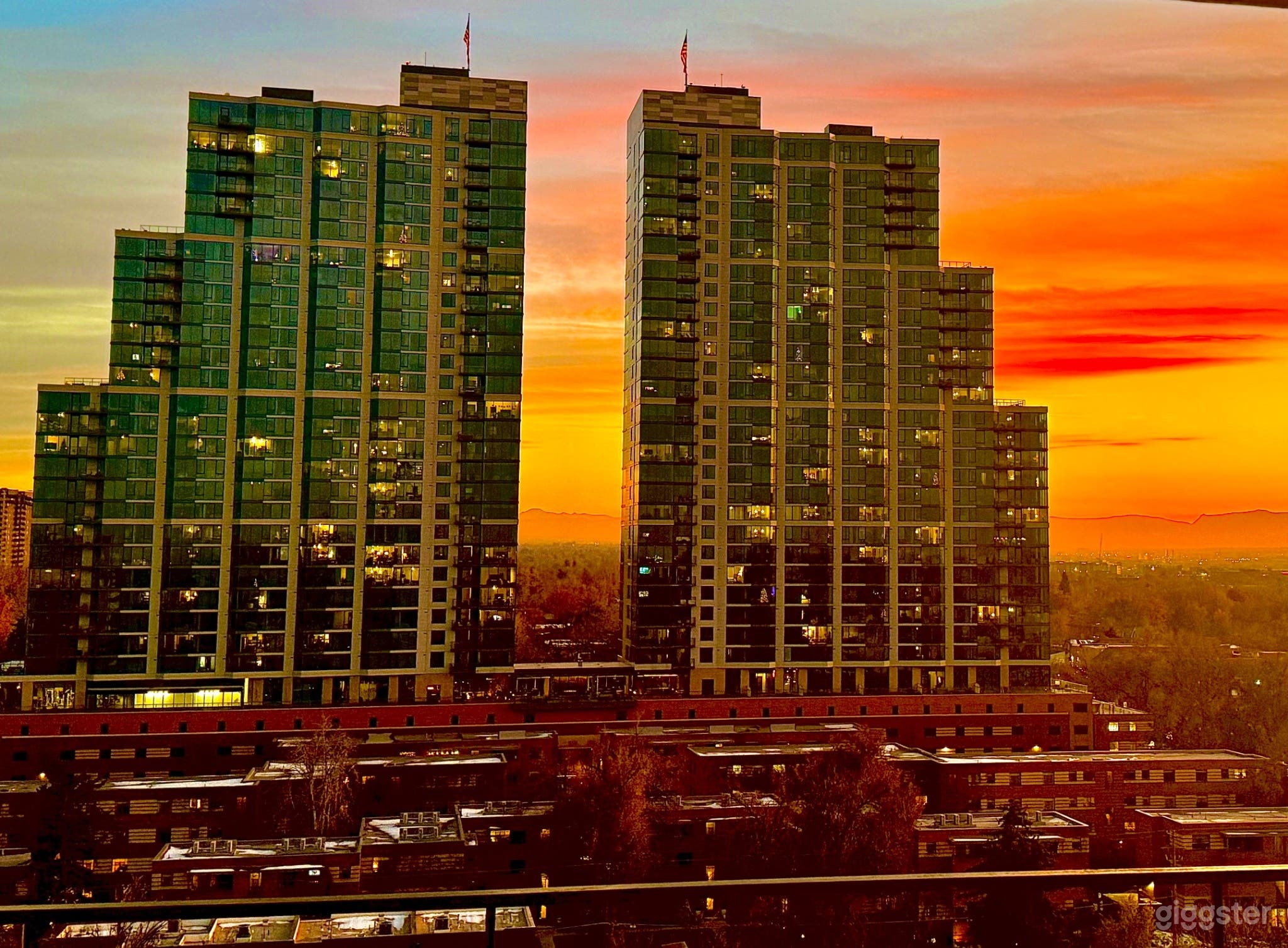 The view directly to the South.