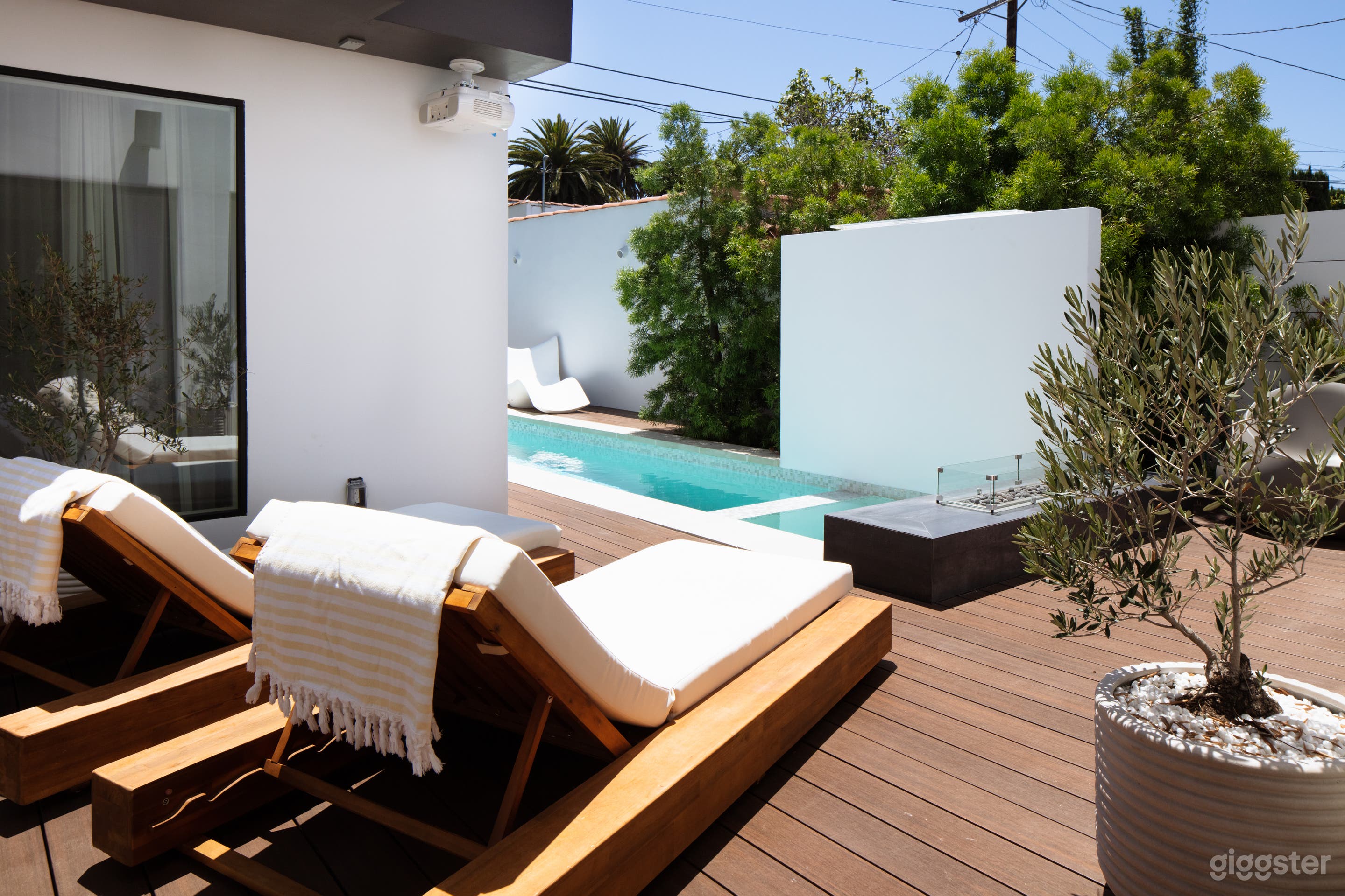 Lounge area by the pool