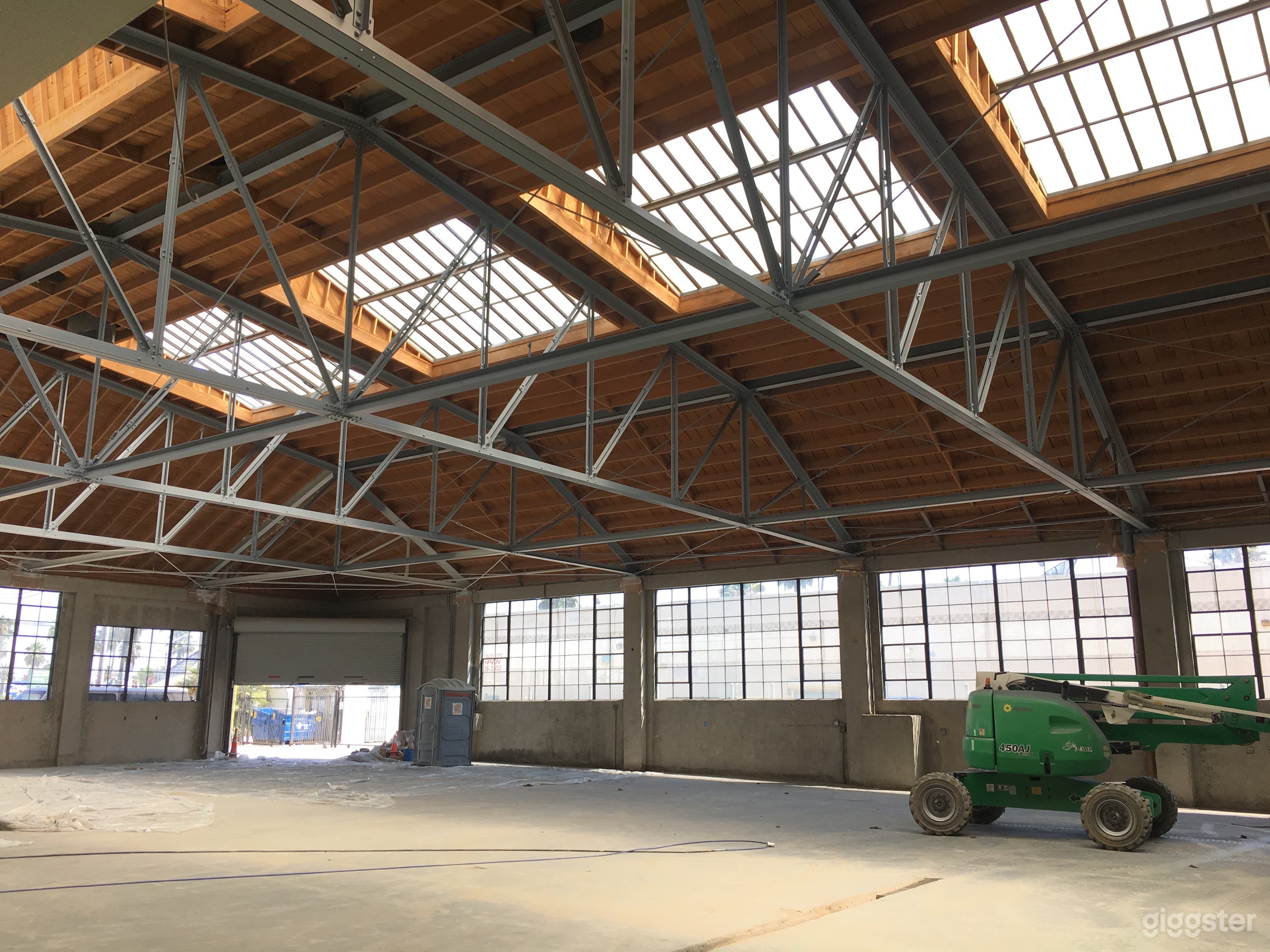interior details and alley loading door