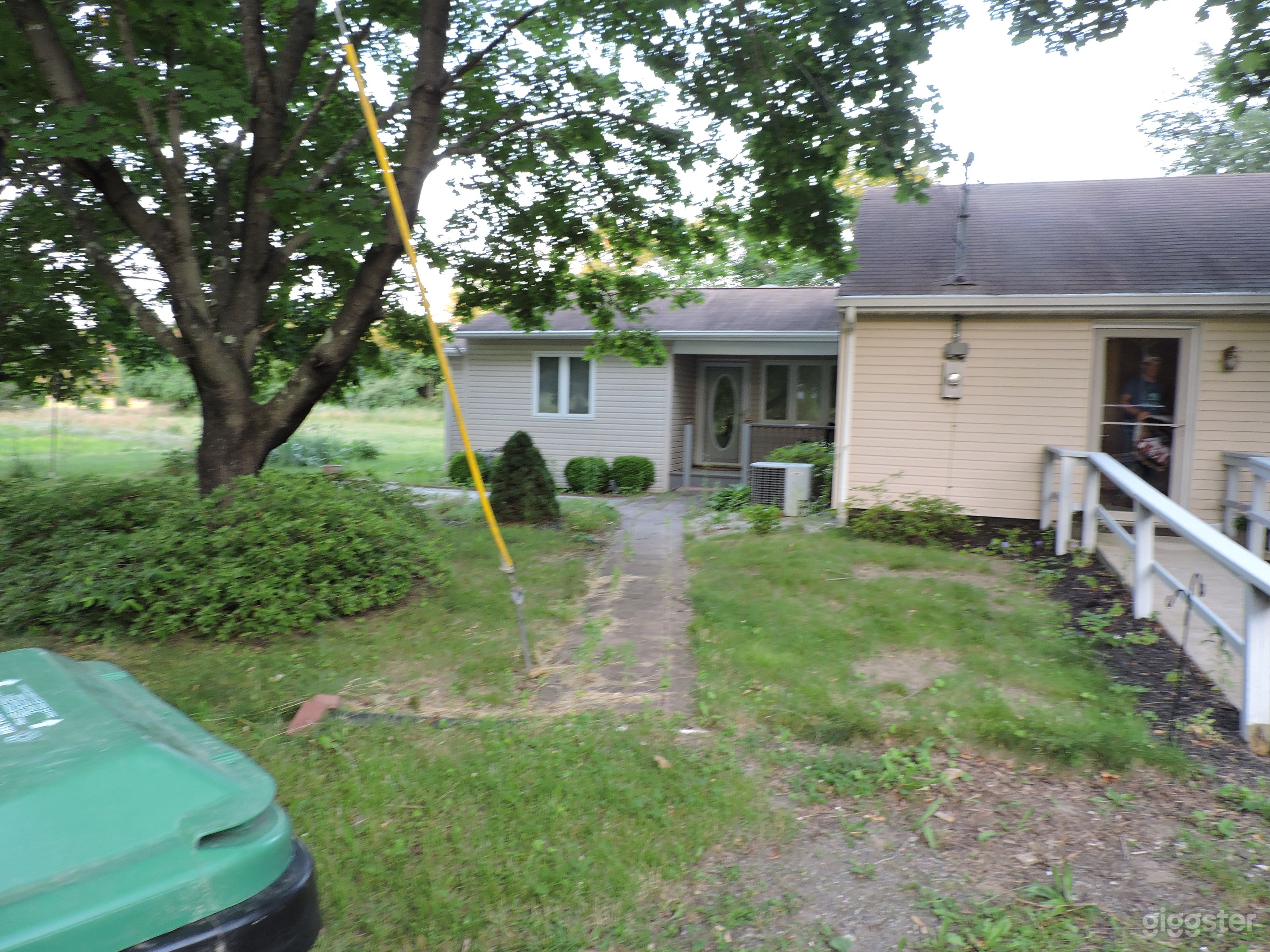 Front of home from left side