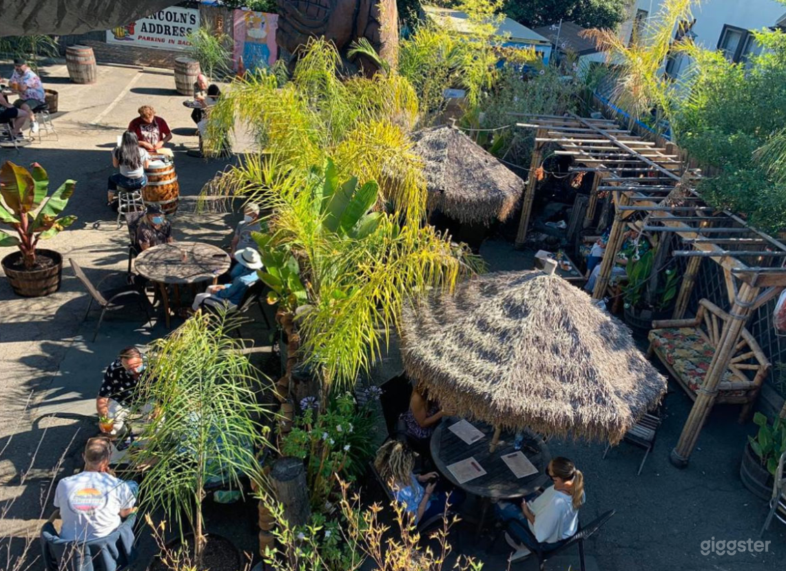 Back patio area from above