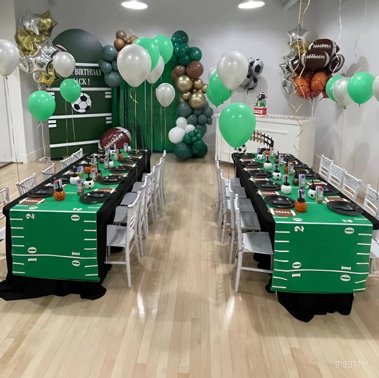  290 sq. ft. Mirrored Studio with Wood Floors & Sound System 