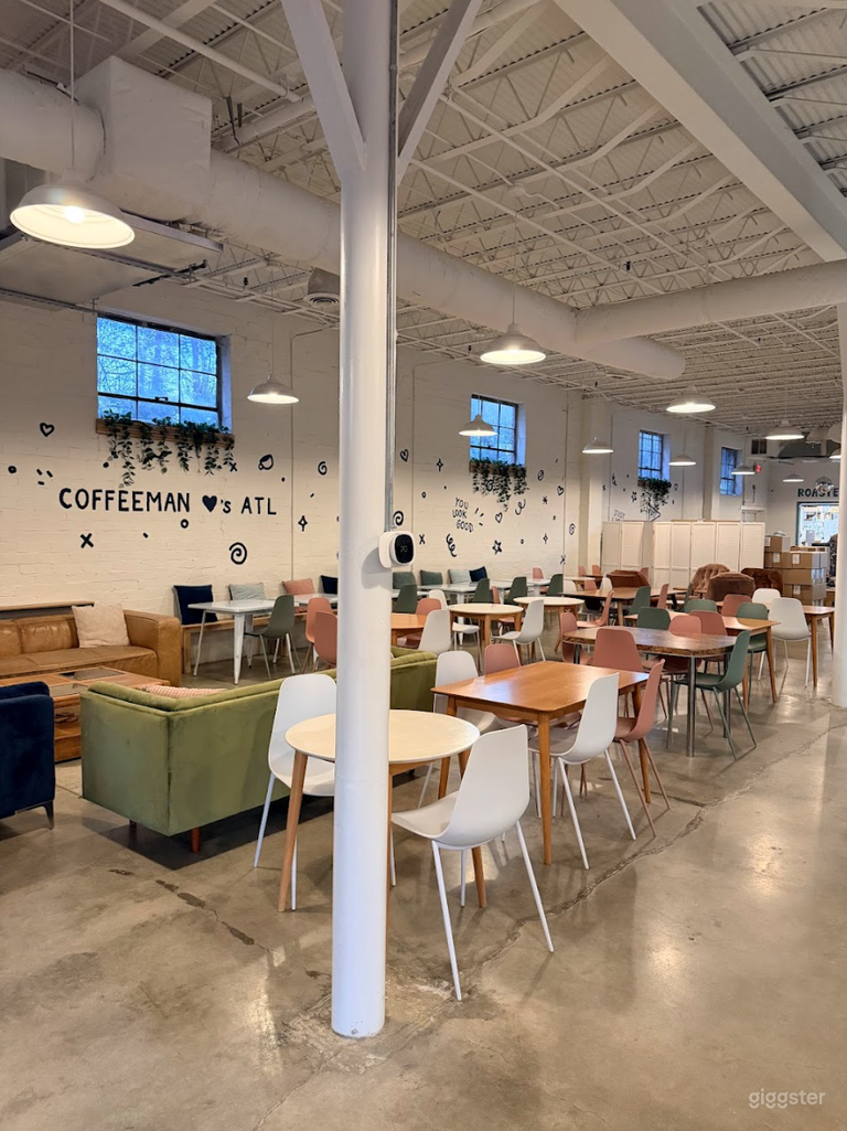  Modern Industrial Coffee Shop & Event Space (West Side) 
