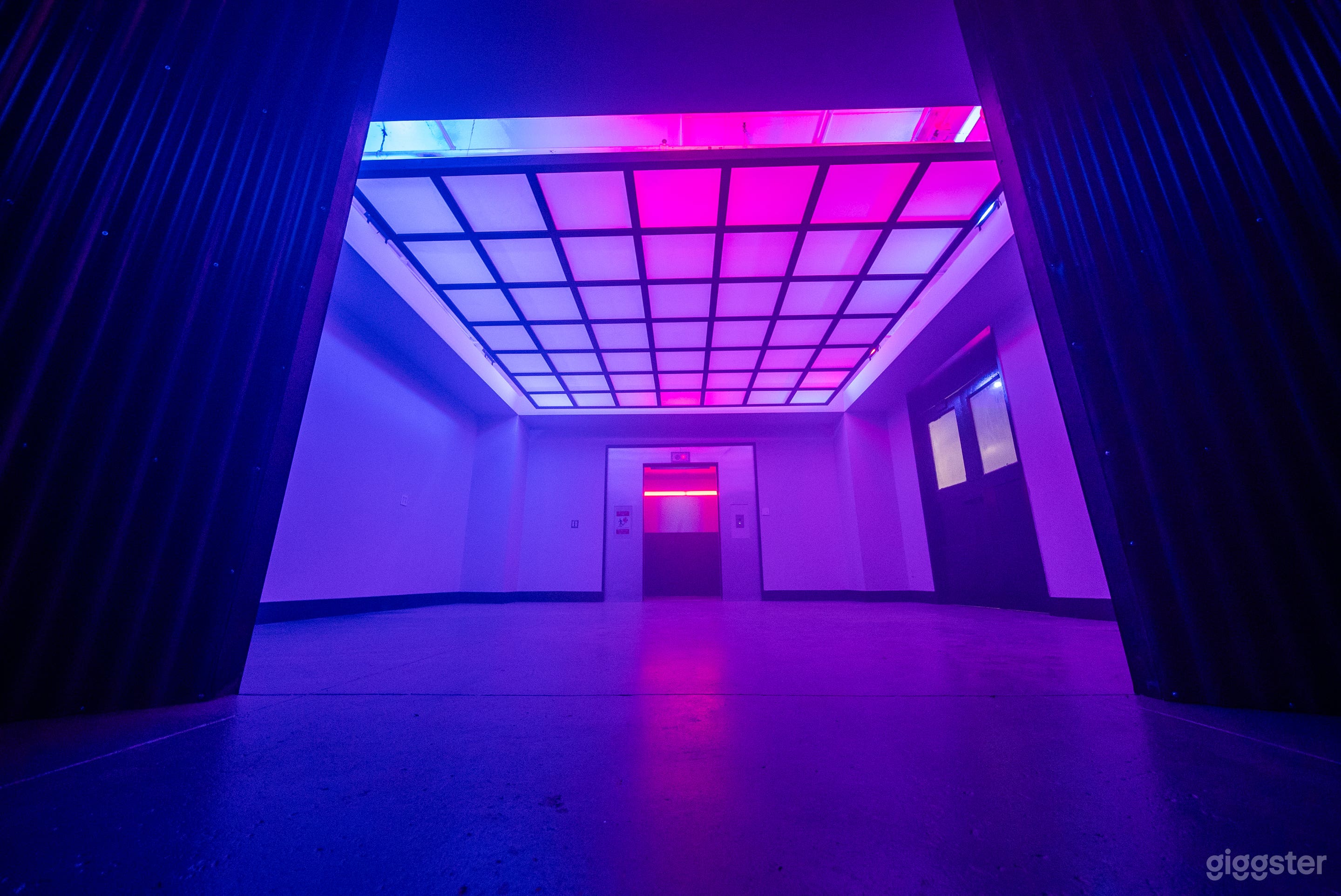 Grid Celling with controllable RGB Lighting