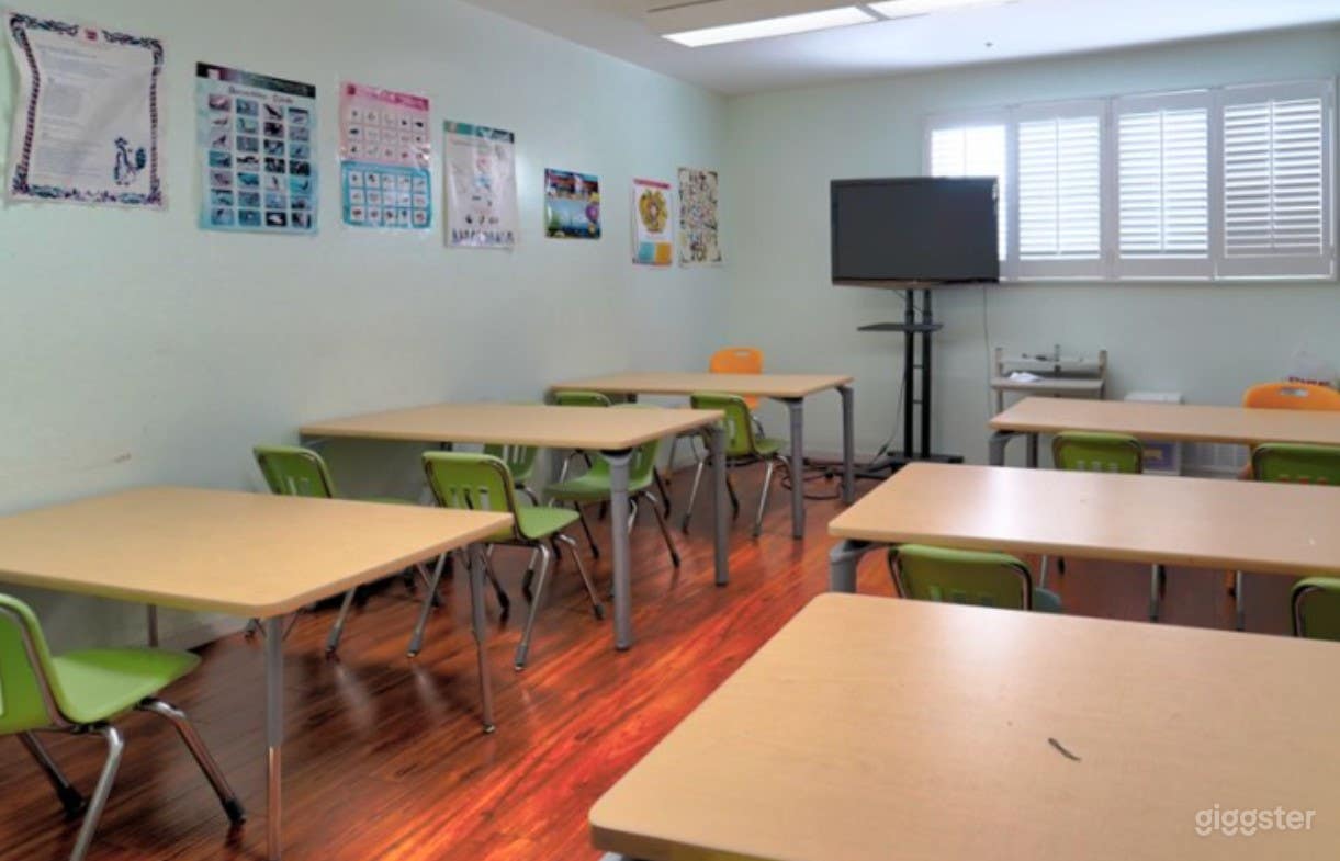 Pre-school Classroom with Television Photo 1