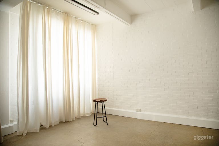  Corner 2- natural light. Cotton curtain  