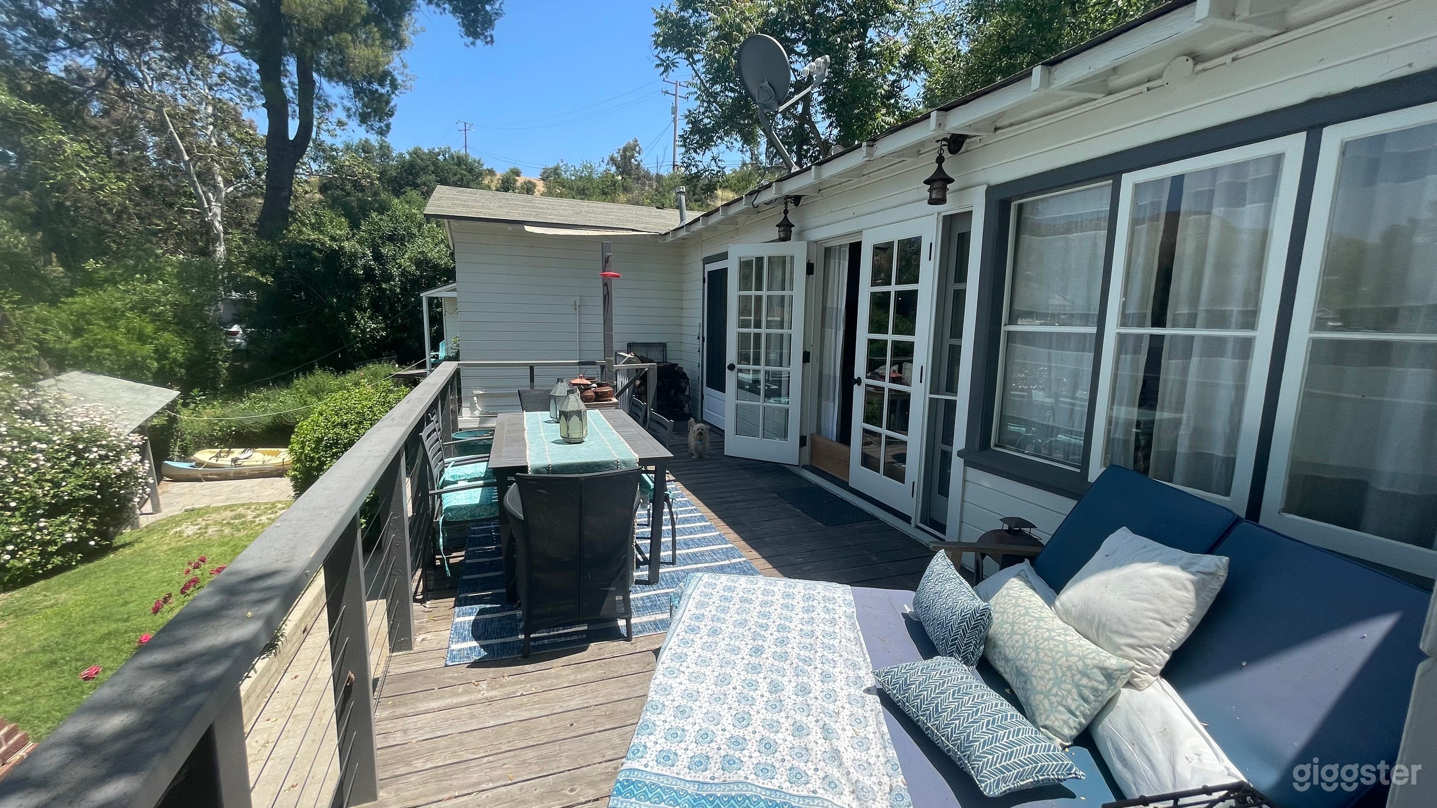 Patio deck off living room