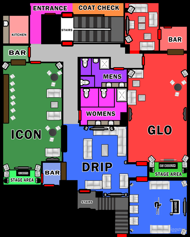  Private Nightclub Event Space for Rent 19+ only. 