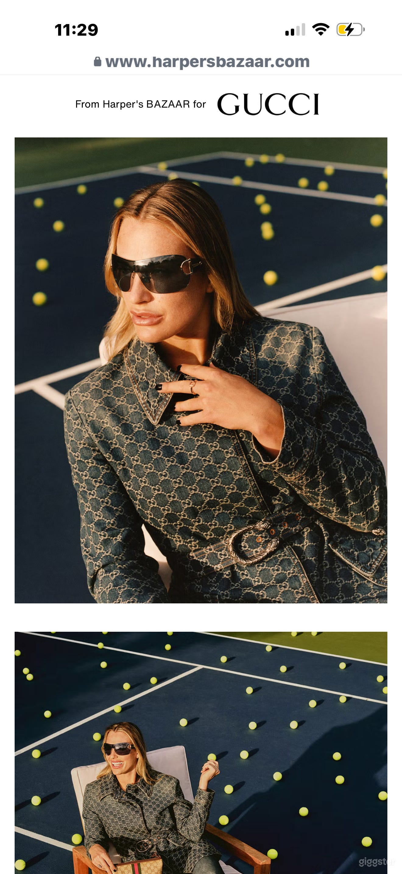 Harper’s  for Gucci