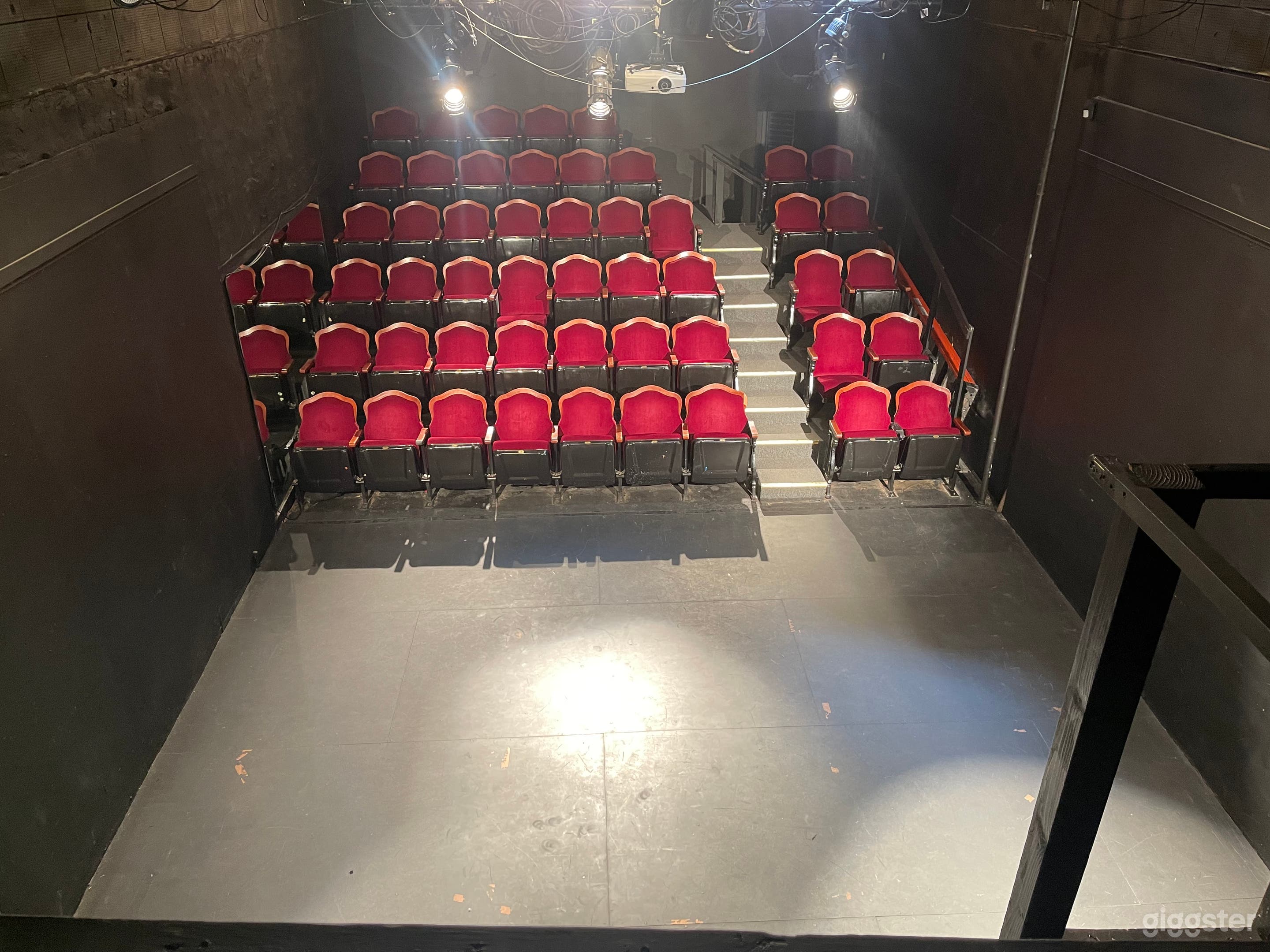 49 plush red velvet seats