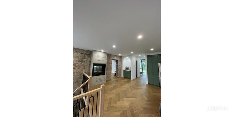  Fireplace/door way to living room/coffee bar 