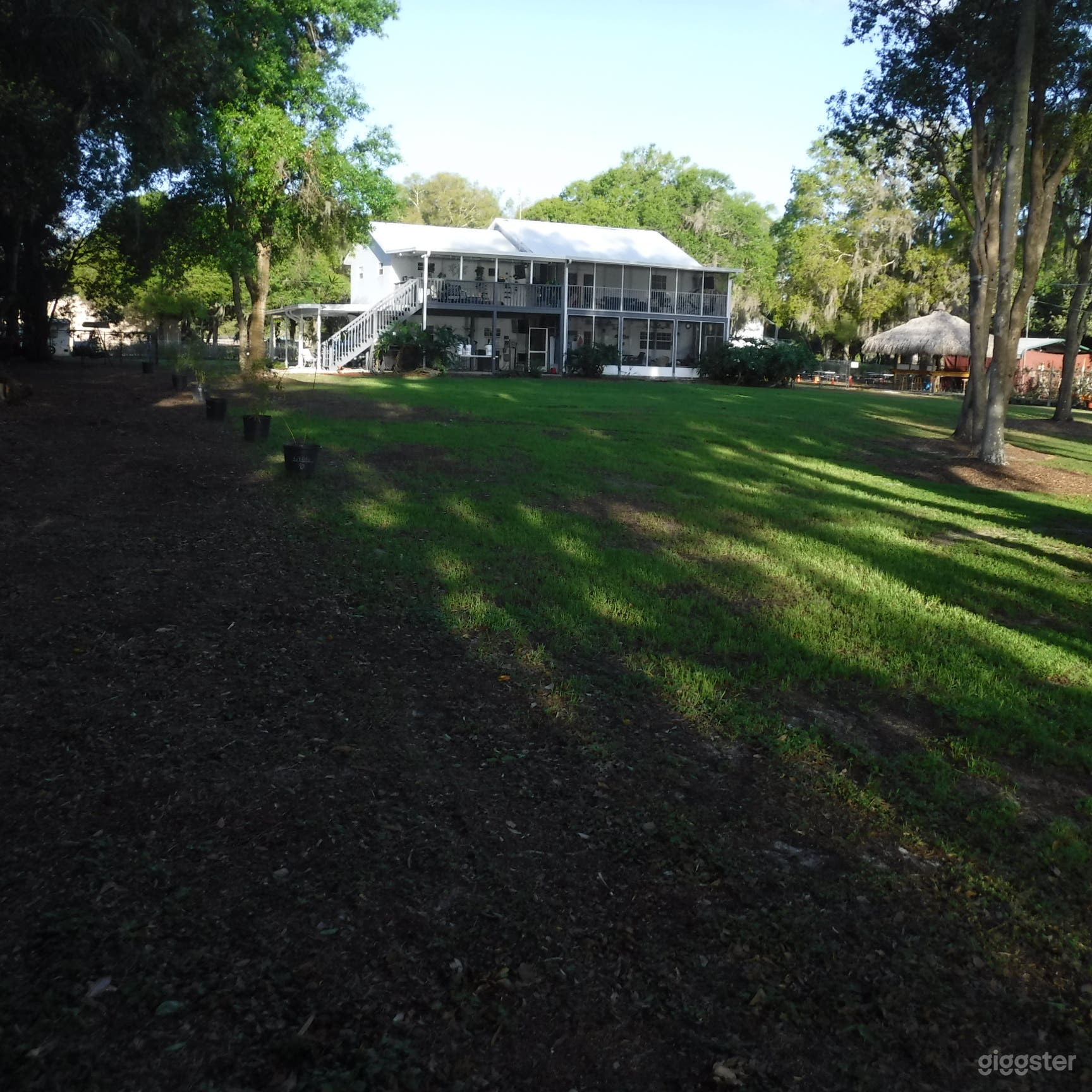 Back yard view from the lake