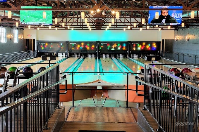Vintage Bowling Alley with Wooden Lanes Photo 4