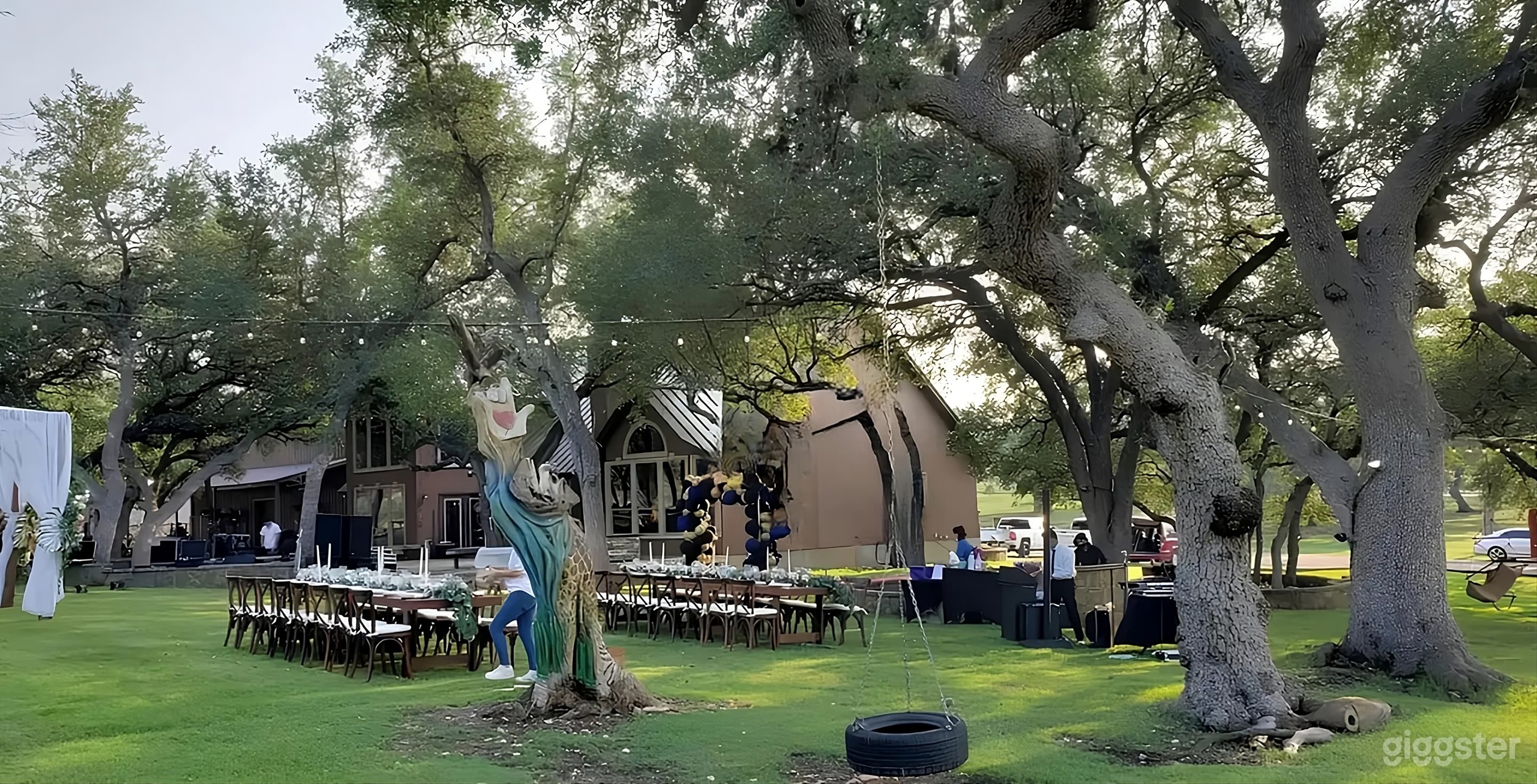 Spacious Oak-Shaded Backyard Photo 3