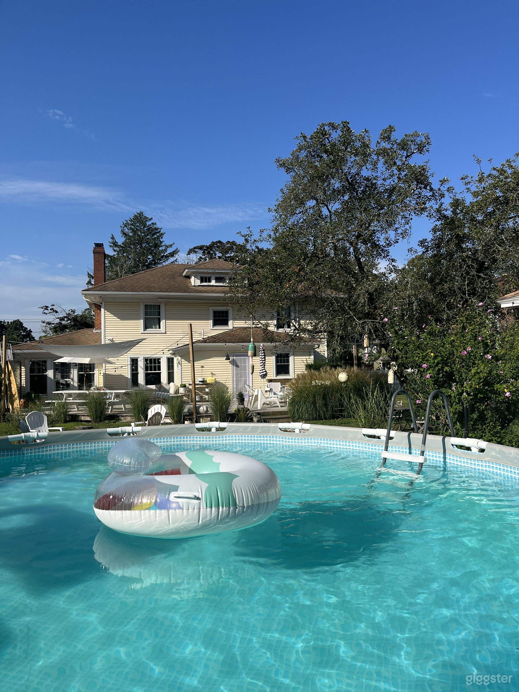 Fun Farmhouse Pool Photo 1
