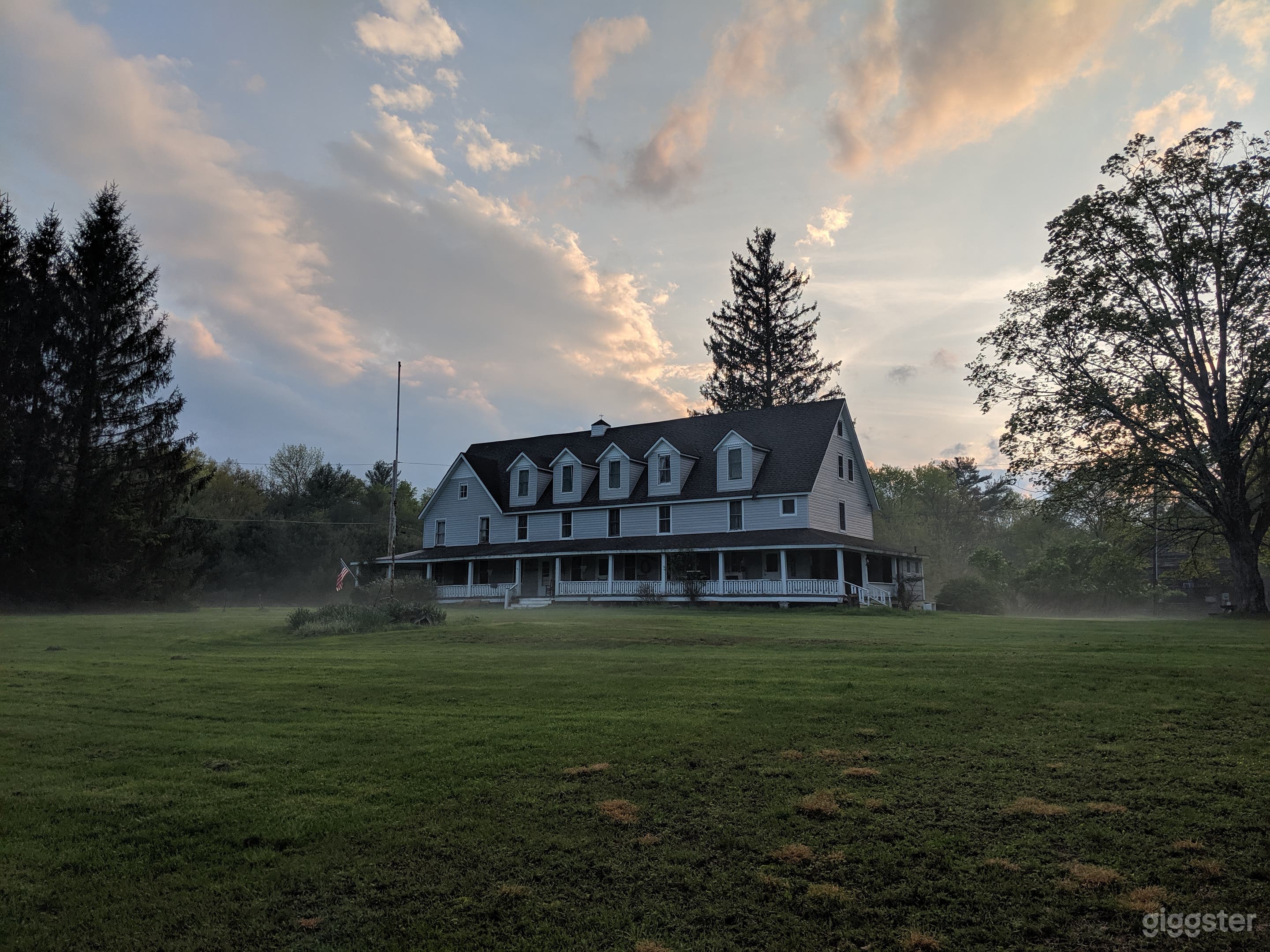 View of the 1900 Boarding house from the great lawn