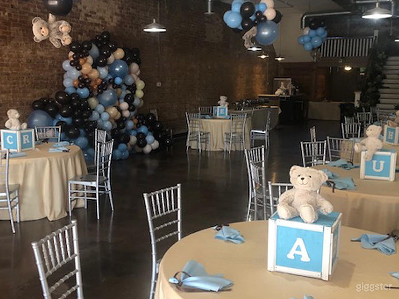 Live Loft perfect setting for baby showers
