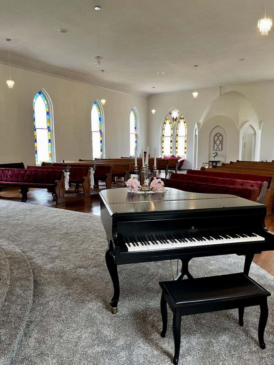Beautiful Stone Chapel with Glass Window Photo 2