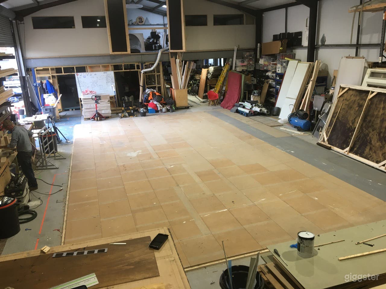 Cleared workshop area 