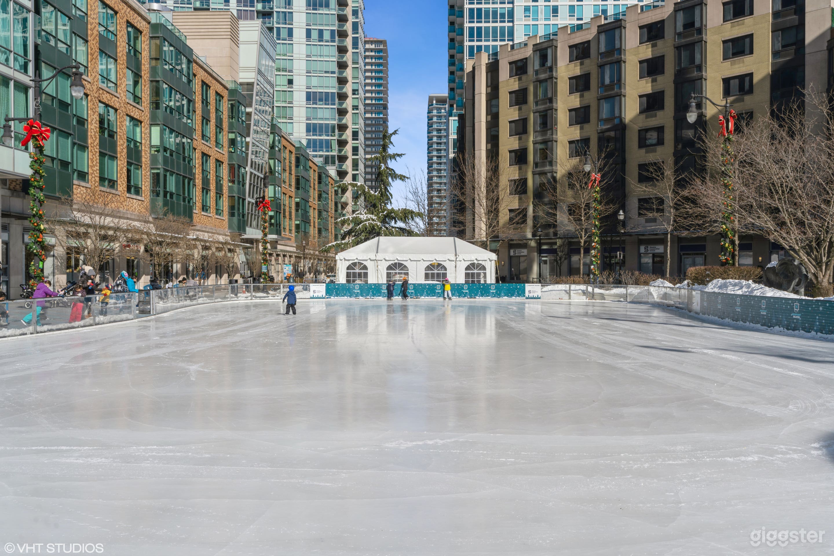 Outdoor Ice Skating Rink on the Jersey City Waterfront Photo 1