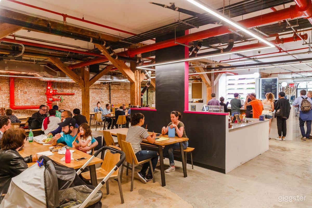Massive Food Hall with Exposed Brick  Photo 2