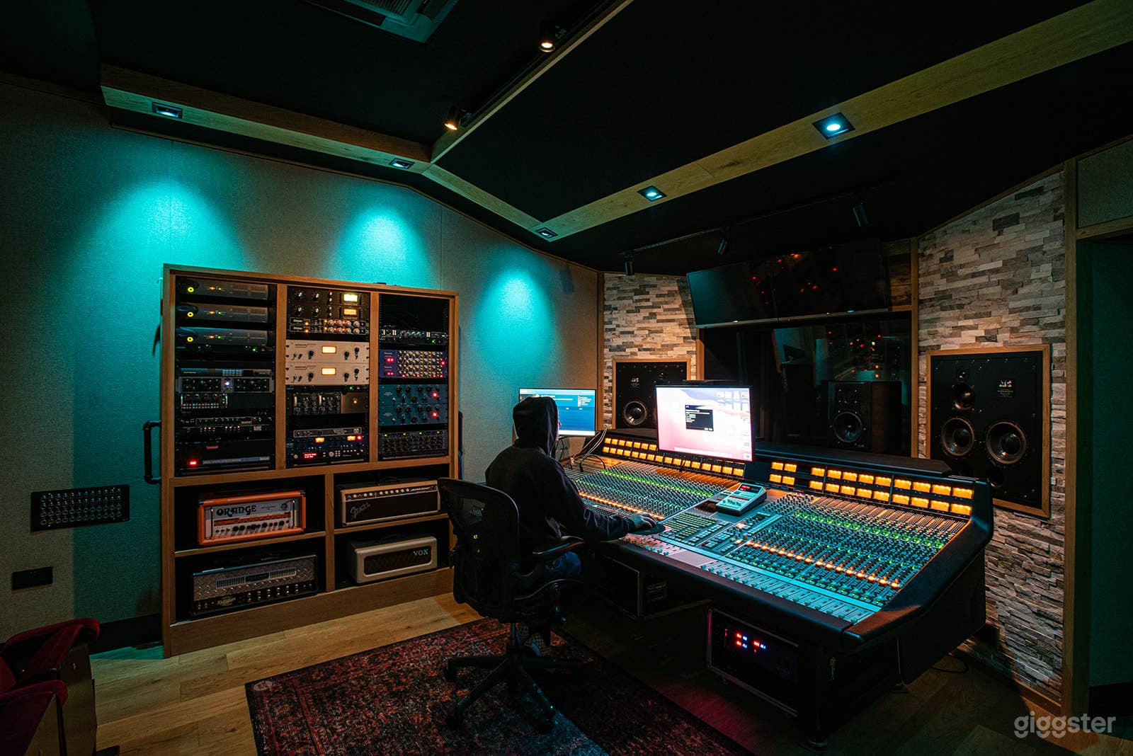 Studio B control room 
