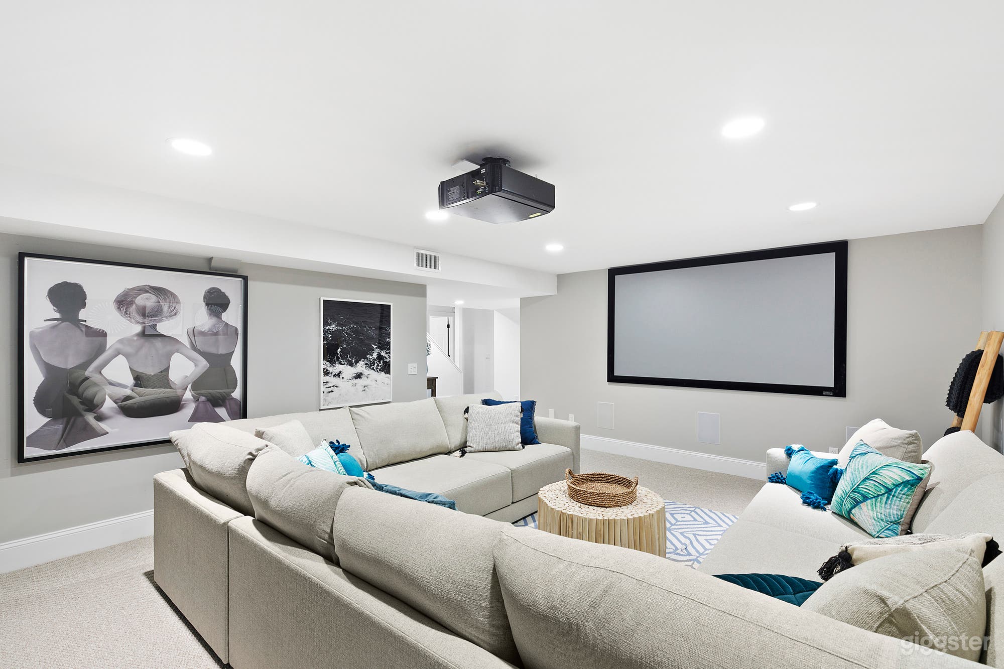 Lower level home theater