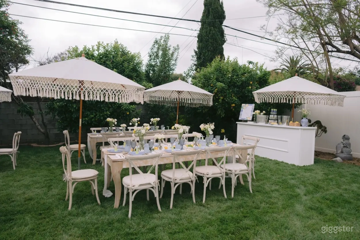 Spacious Lush Lawn Backyard Photo 3