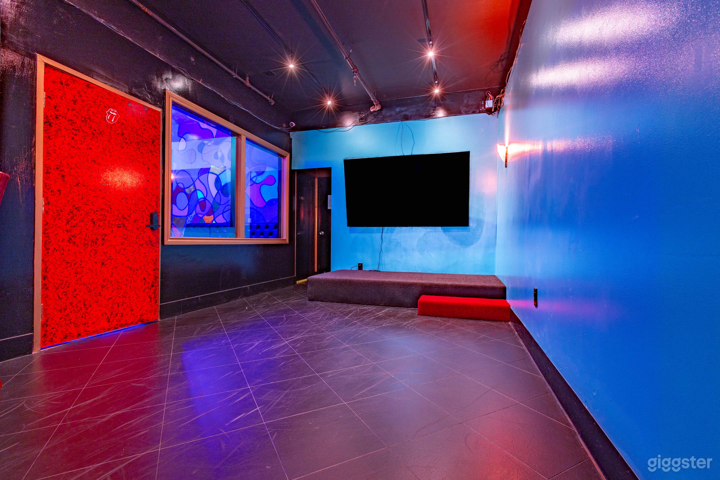 Stage and rear of bar