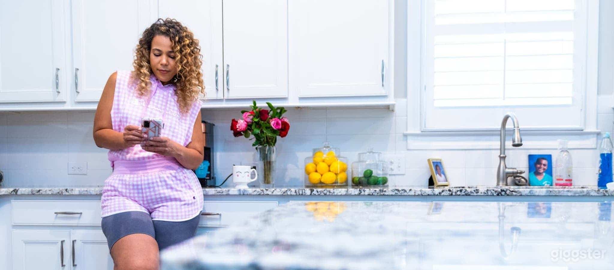 Naturally Lit Spacious Kitchen Fully Functioning  Photo 2