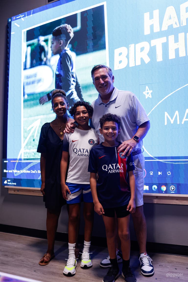  LED Board in Conference Room to display any message to your guests. 