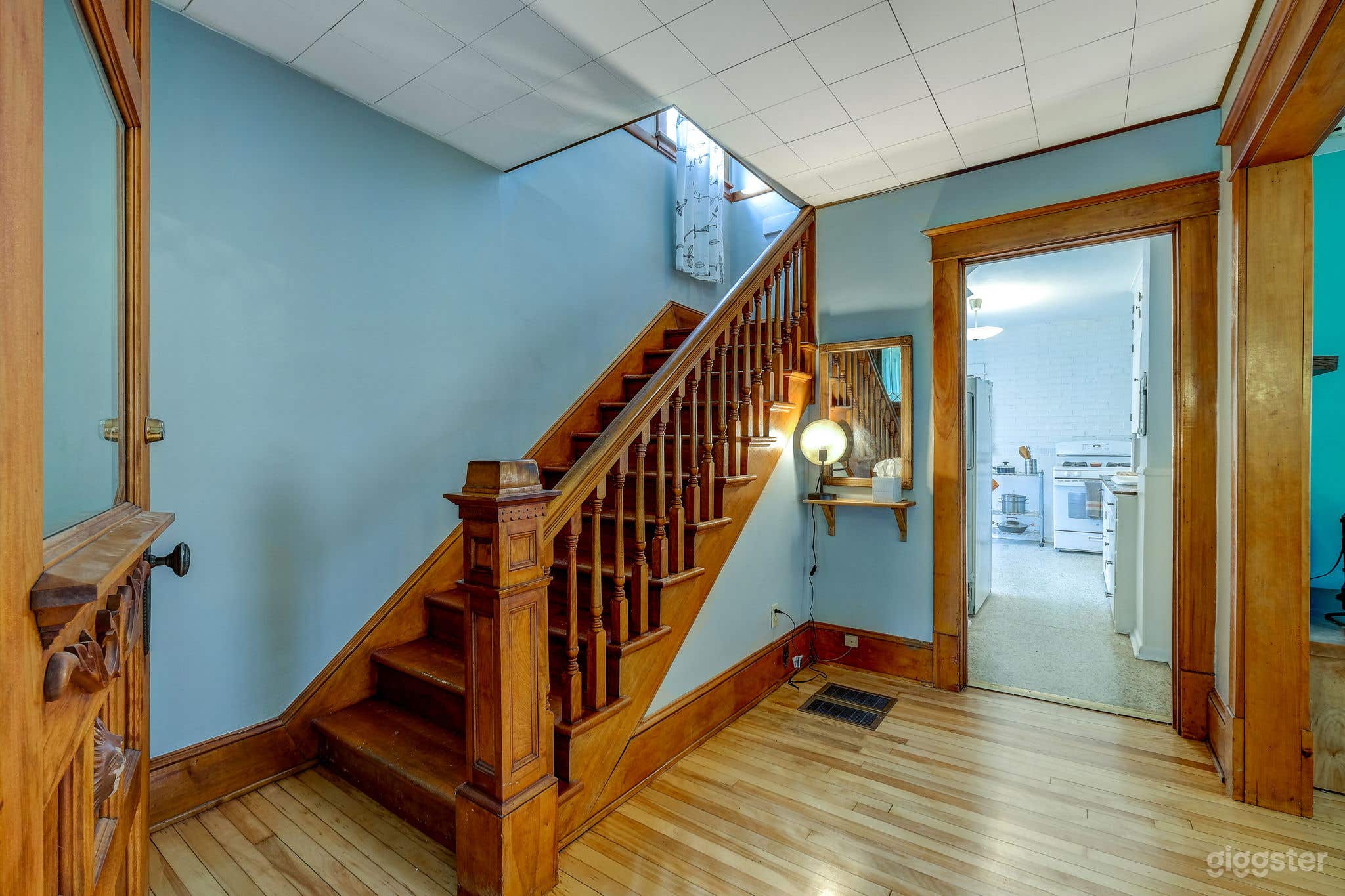 Classic door and staircase.