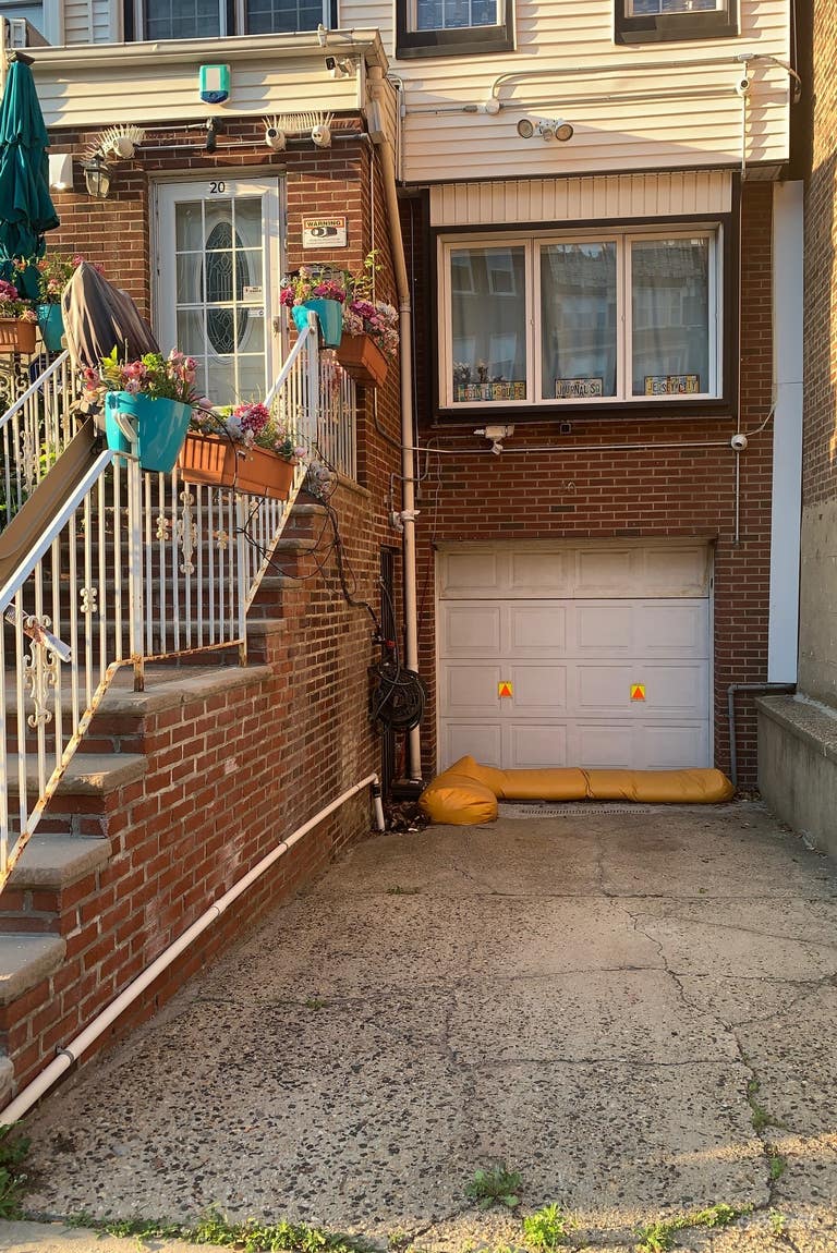  Full View of Driveway With  Motion Detector Security Lights and High-Definition Cameras for Additional Safety  of Your Vehicle and Equipment - Room for One Car or Van Plus More Street Parking 