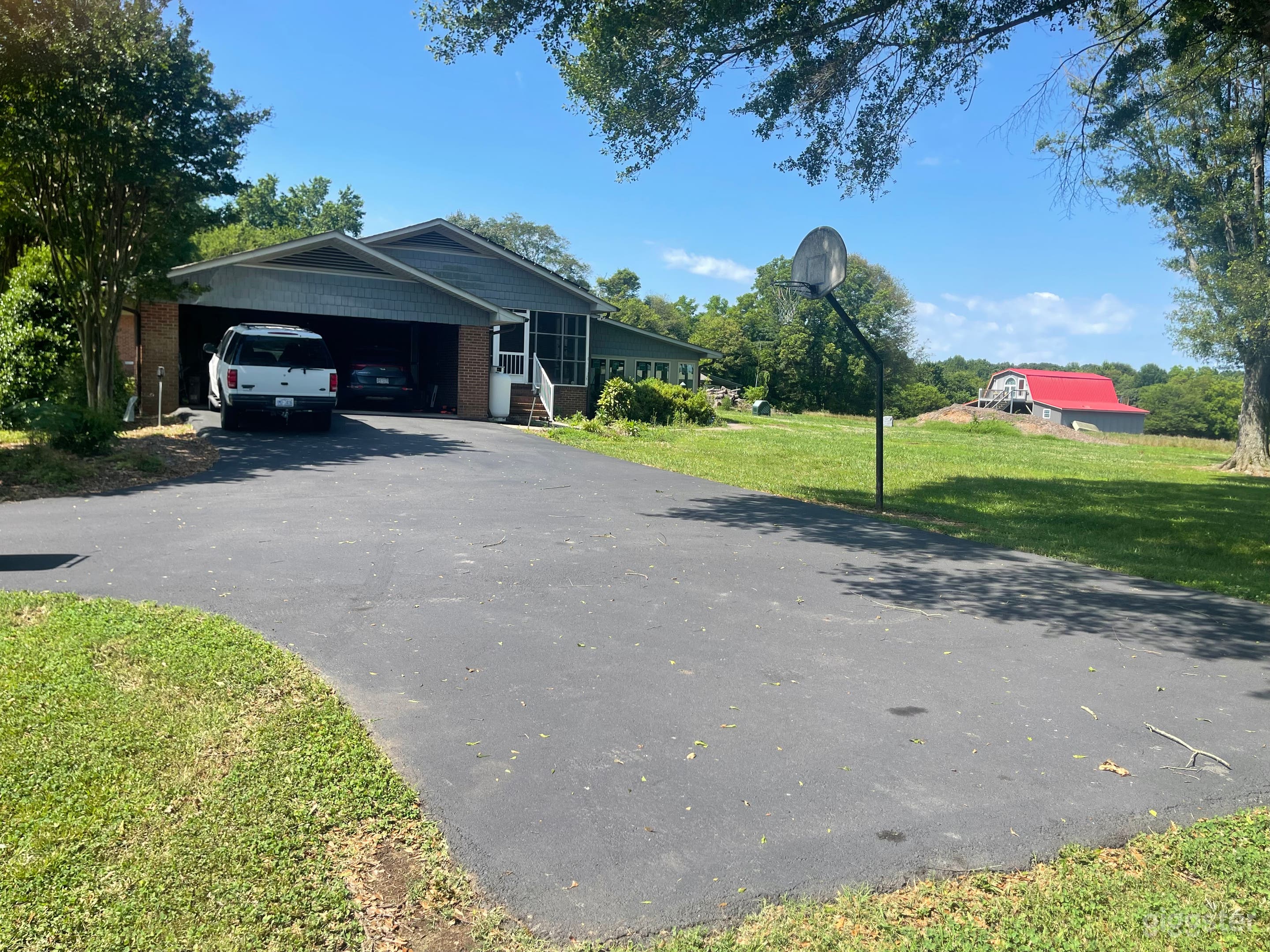 Carport and screened in porch
