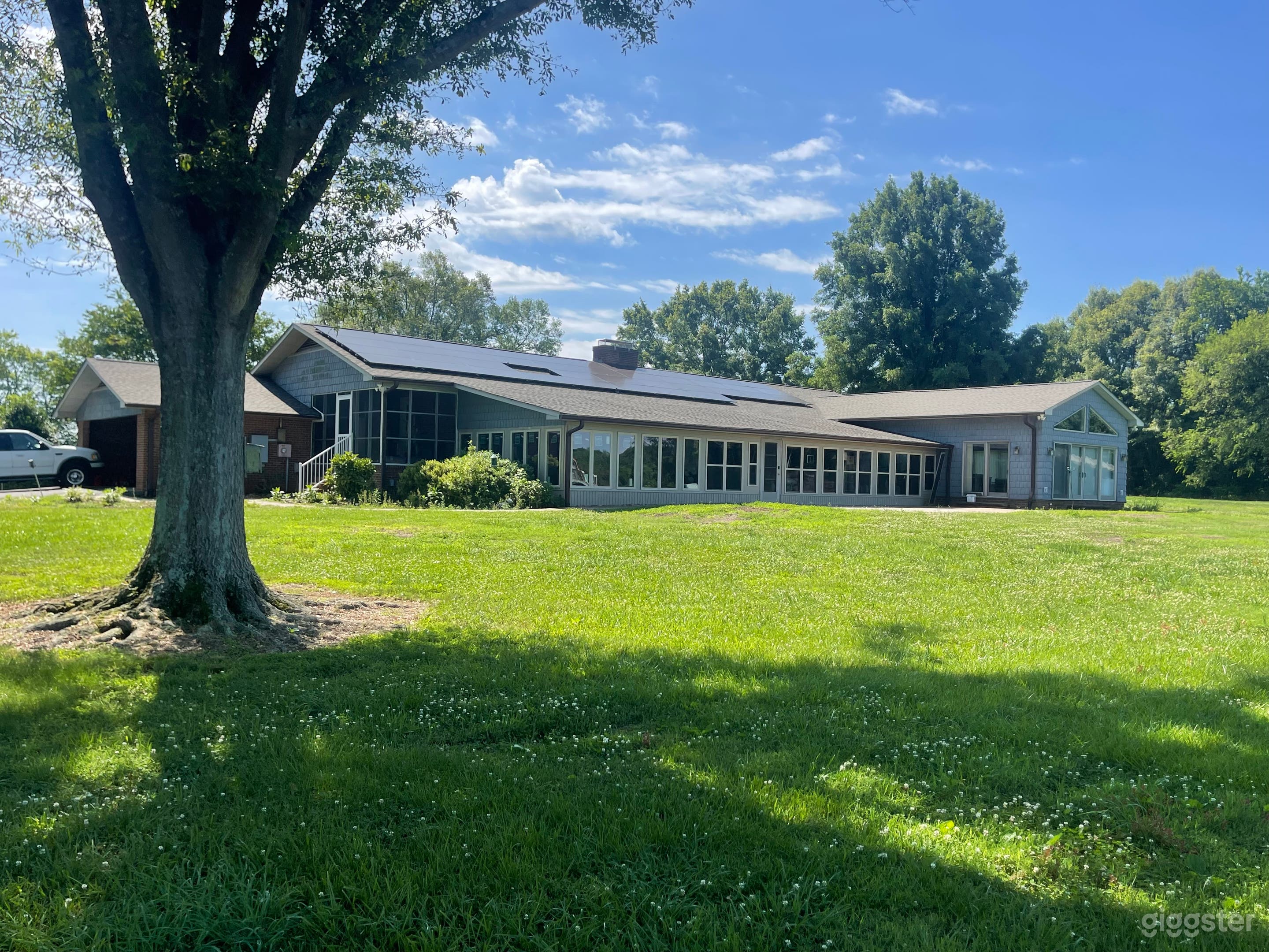 Back of the house sunrooms