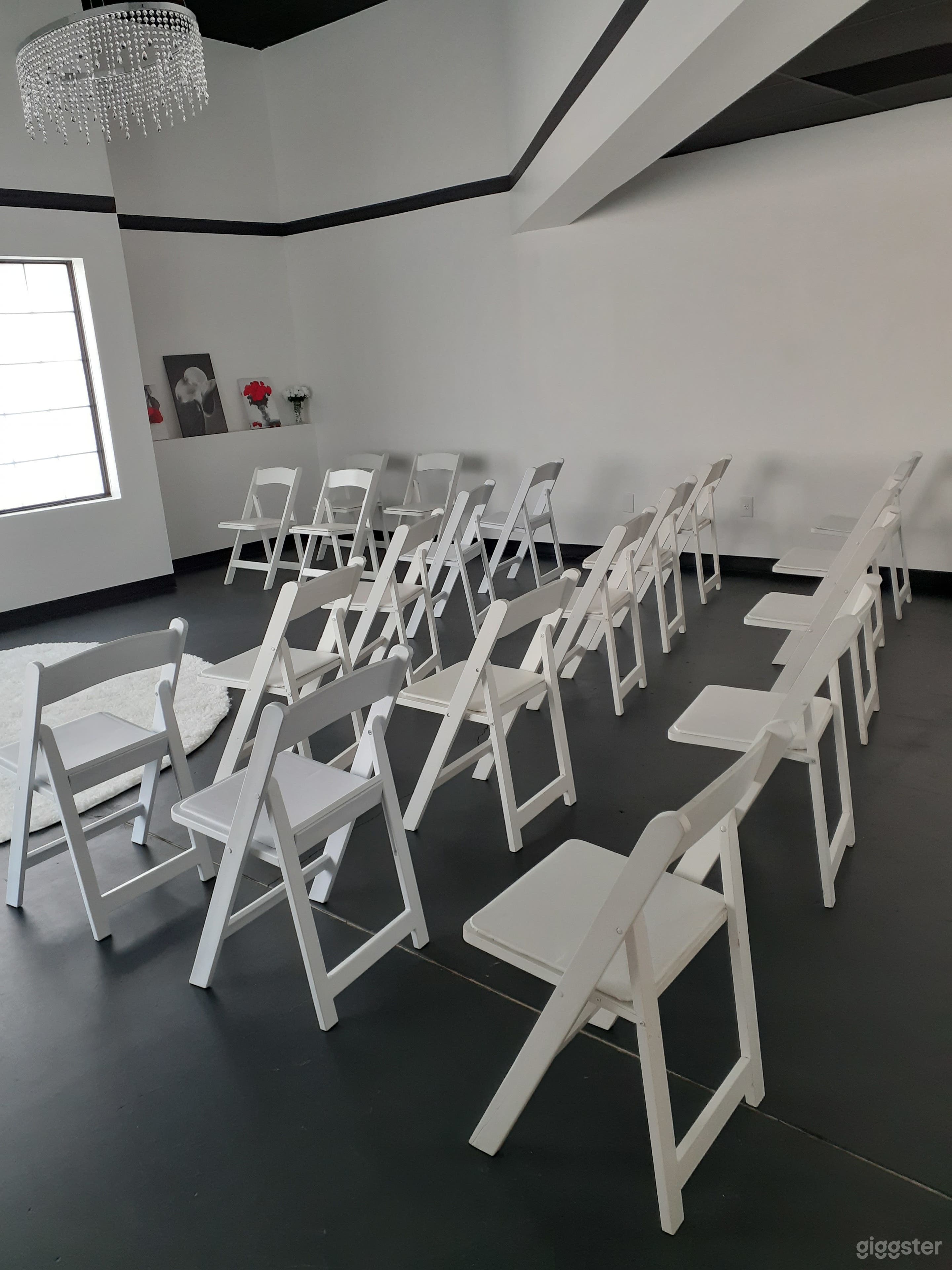 Micro wedding setup.