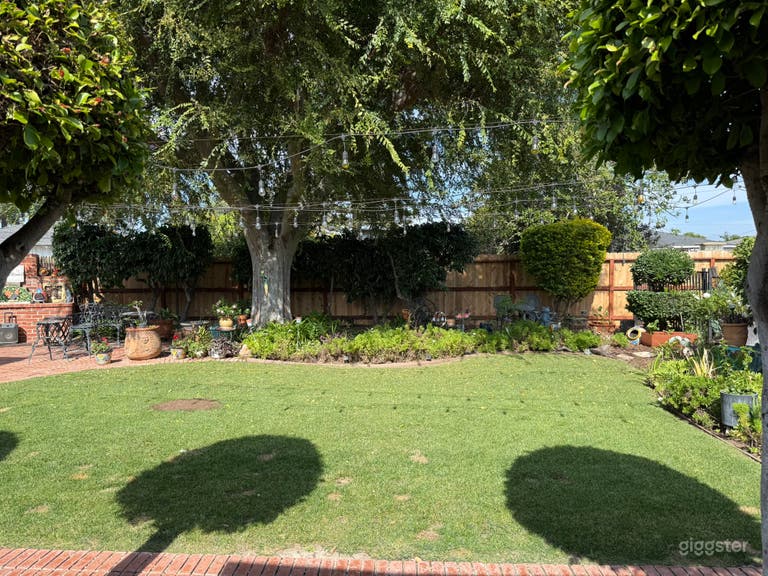  Elegant Corner-Lot Backyard with Pool, Cabanas & Lush Garden 