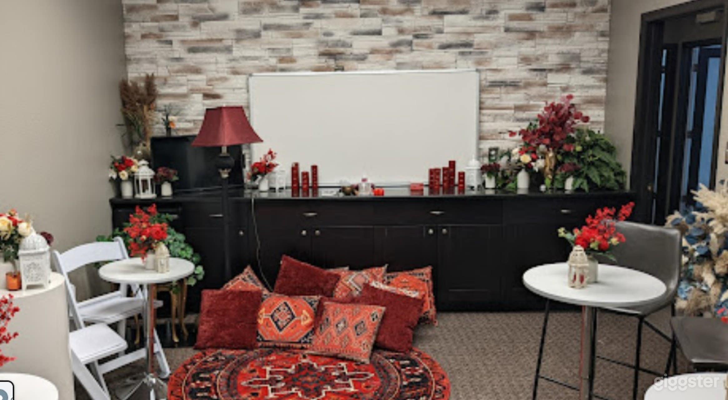 Host a meditation class or book your next client in our cozy middle room.