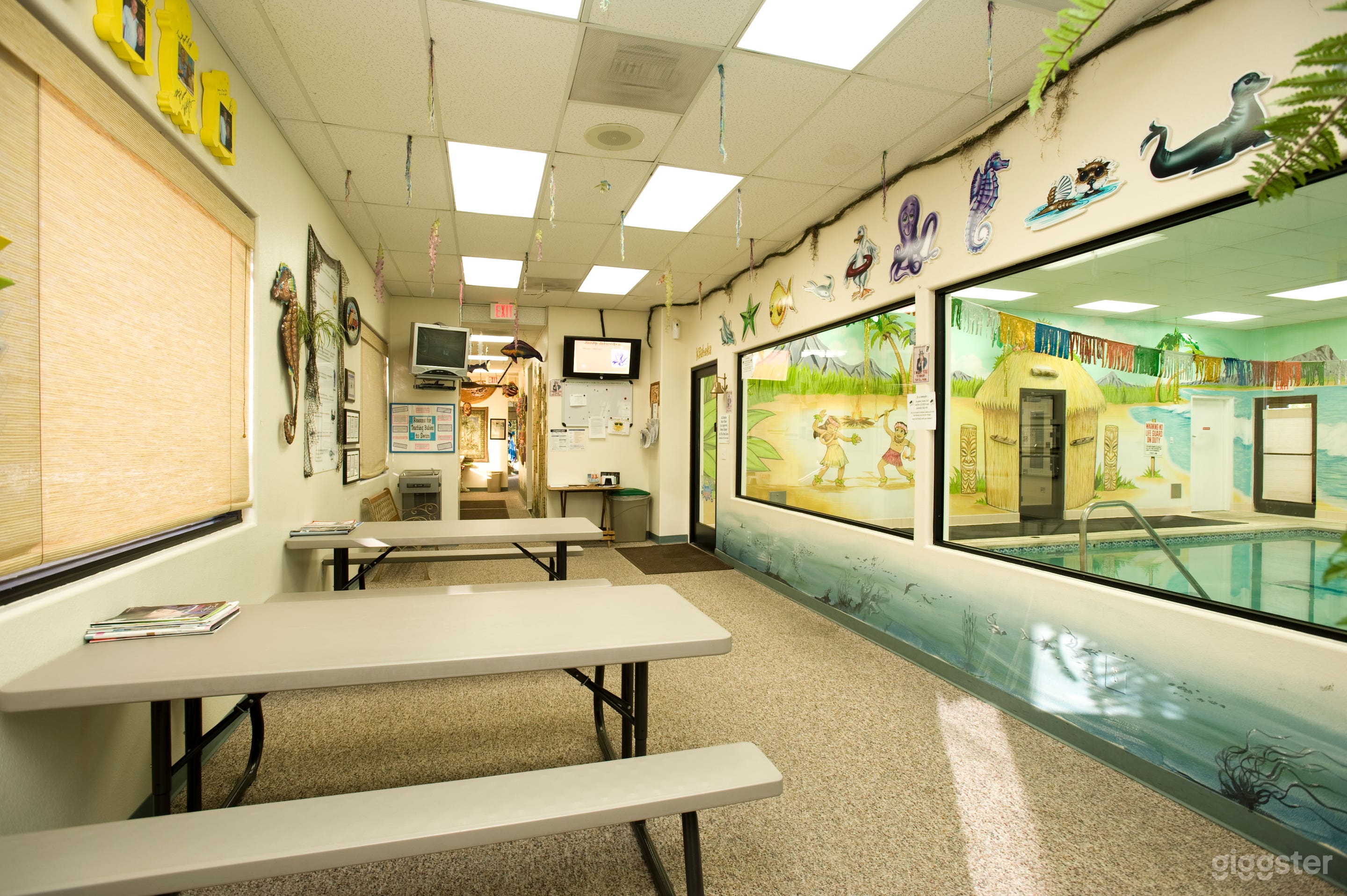 Air conditioned viewing area