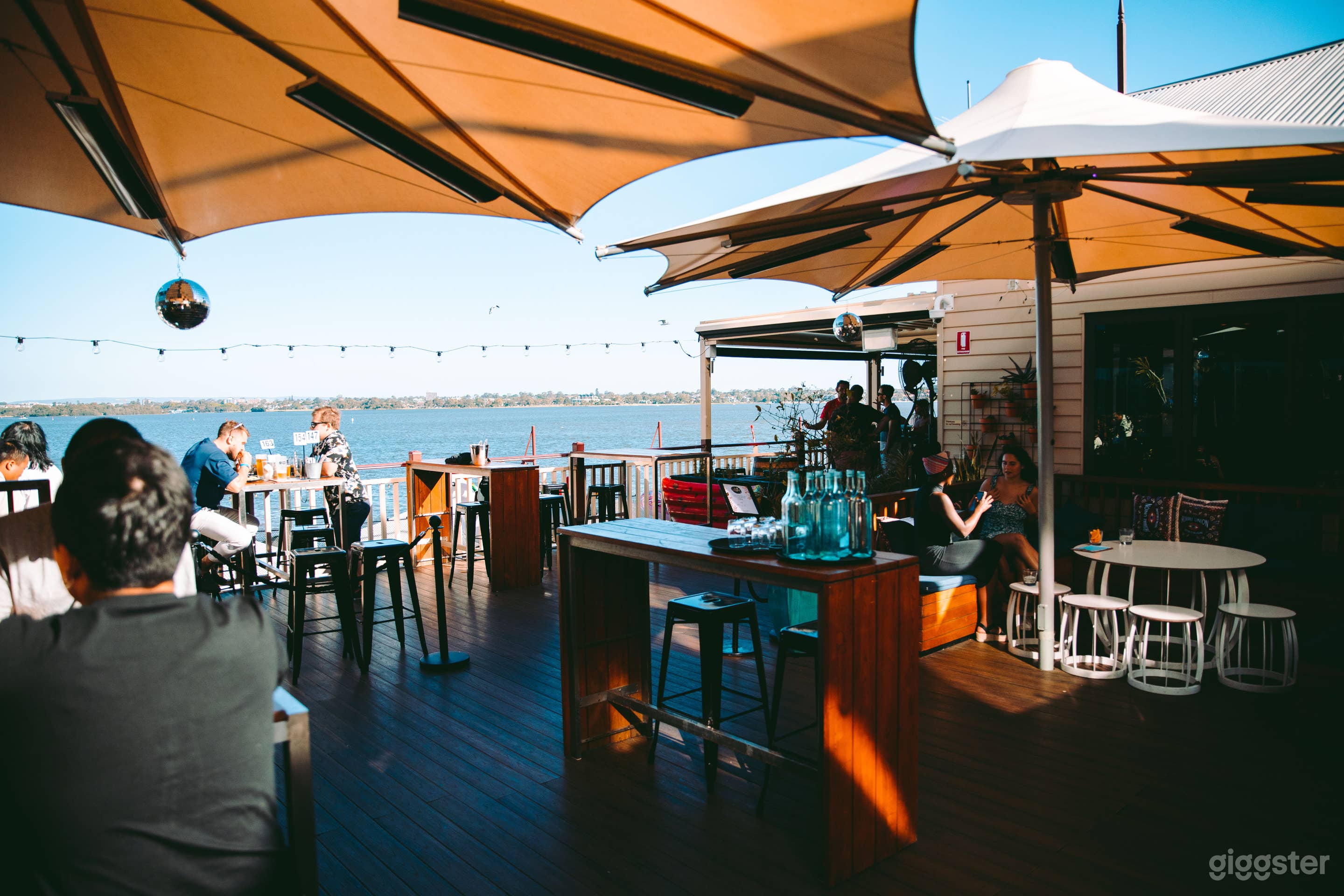 River view from the Rooftop Bar