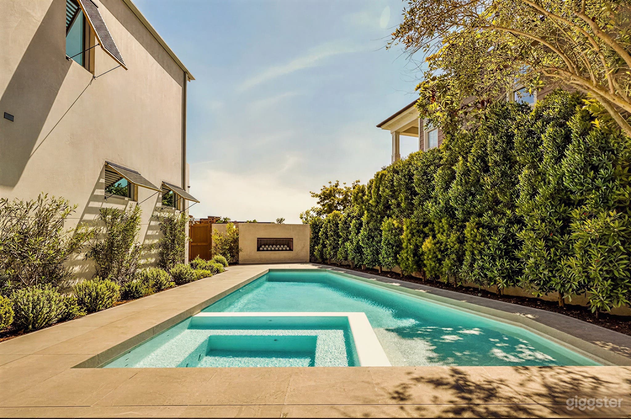 Coastal Contemporary Mansion Resort Pool Photo 1