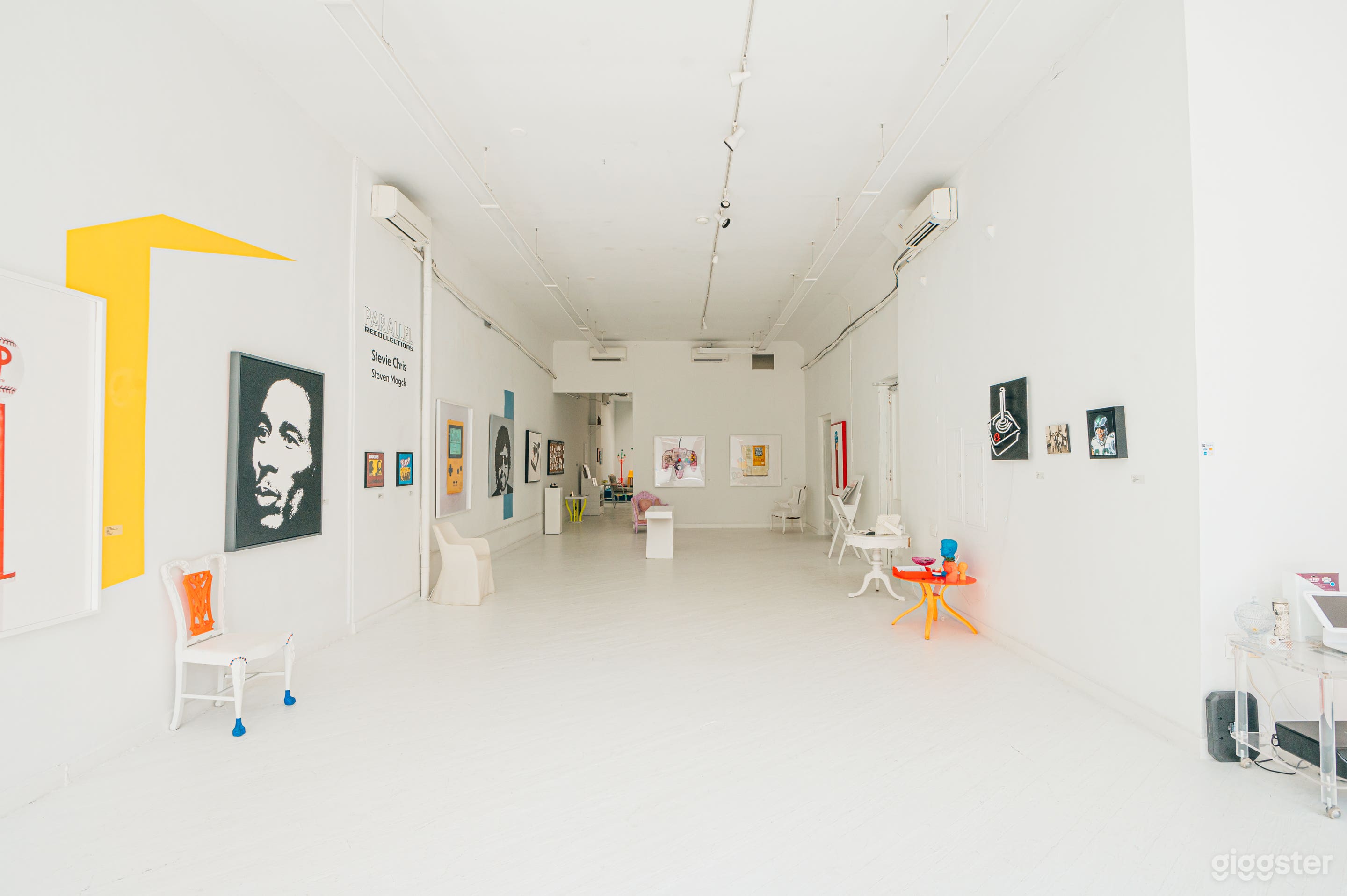 Main Gallery Space - Exhibition Always on Display. Great Standing Room for Cocktail Hour